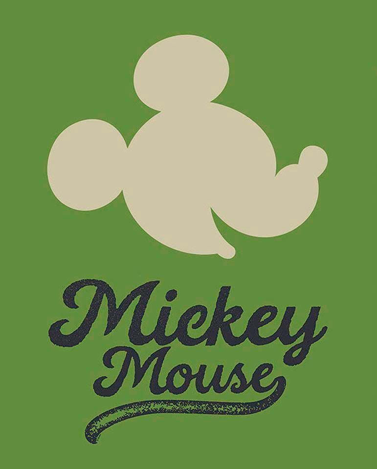 Green Disney, (1 BAUR Schlafzimmer, Head«, | Poster Mouse Wohnzimmer Kinderzimmer, »Mickey St.), Komar