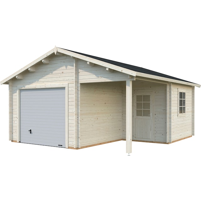 cm, mit | Sektionaltor, Garage transparent 564x601x321 kaufen Anbau online Palmako und »Roger«, BAUR BxTxH: