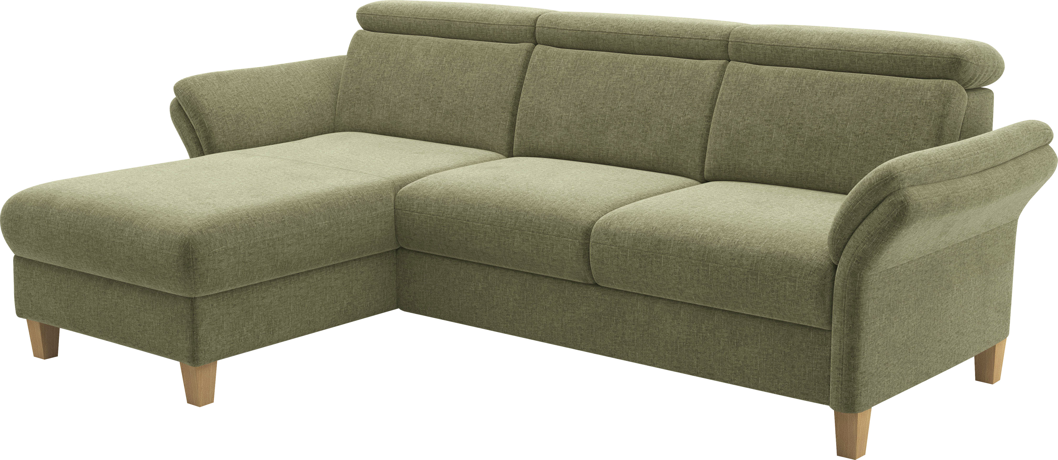 Thumbnail - Home affaire Ecksofa "Glendale, L-Form" inkl. Kopfteilverstellung, wahlweise mit Vorziehsitz und Bettkasten