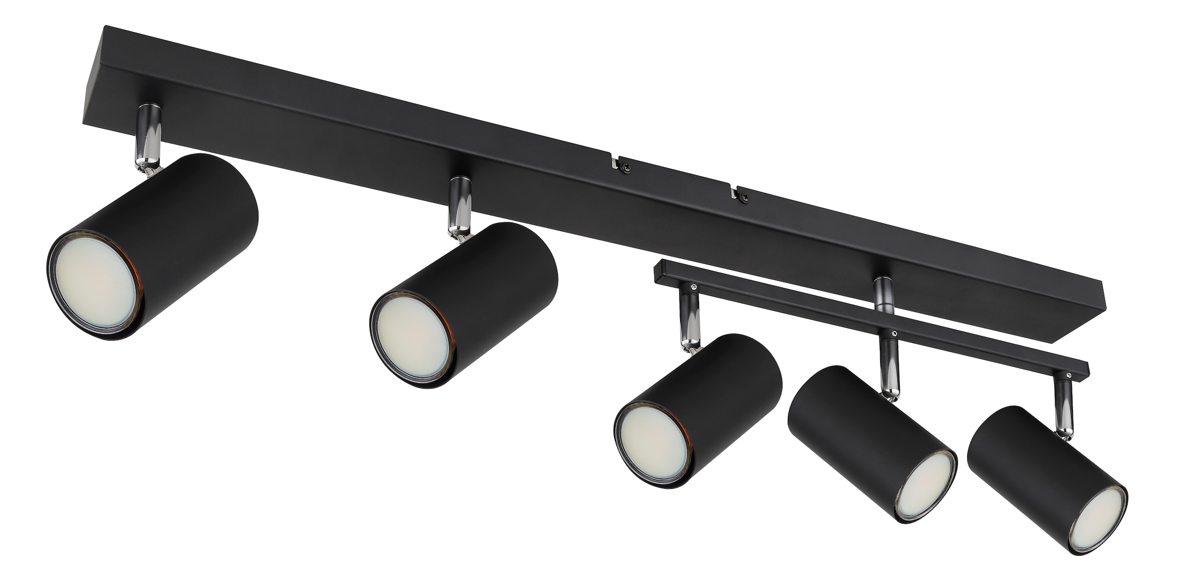 GLOBO LIGHTING Deckenspot »ROBBY« GU10 1 Stk. Deckenstrahler weiß/Chrom, schwenkbar, GU10