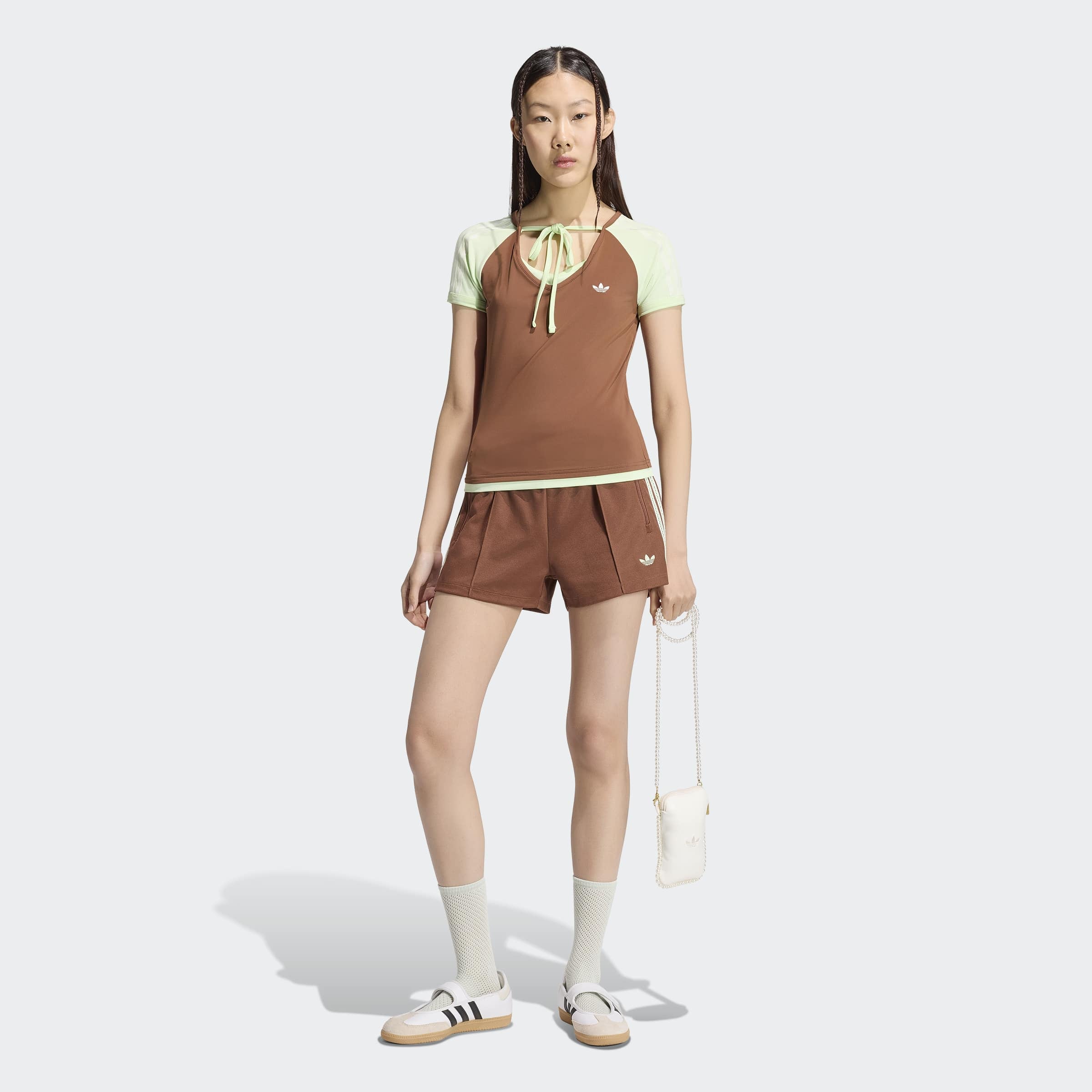 adidas Originals Shorts »ADIDAS ORIGINALS SUMMER GLOW«  aus Baumwolle, mit Gummizug, enger Schnitt