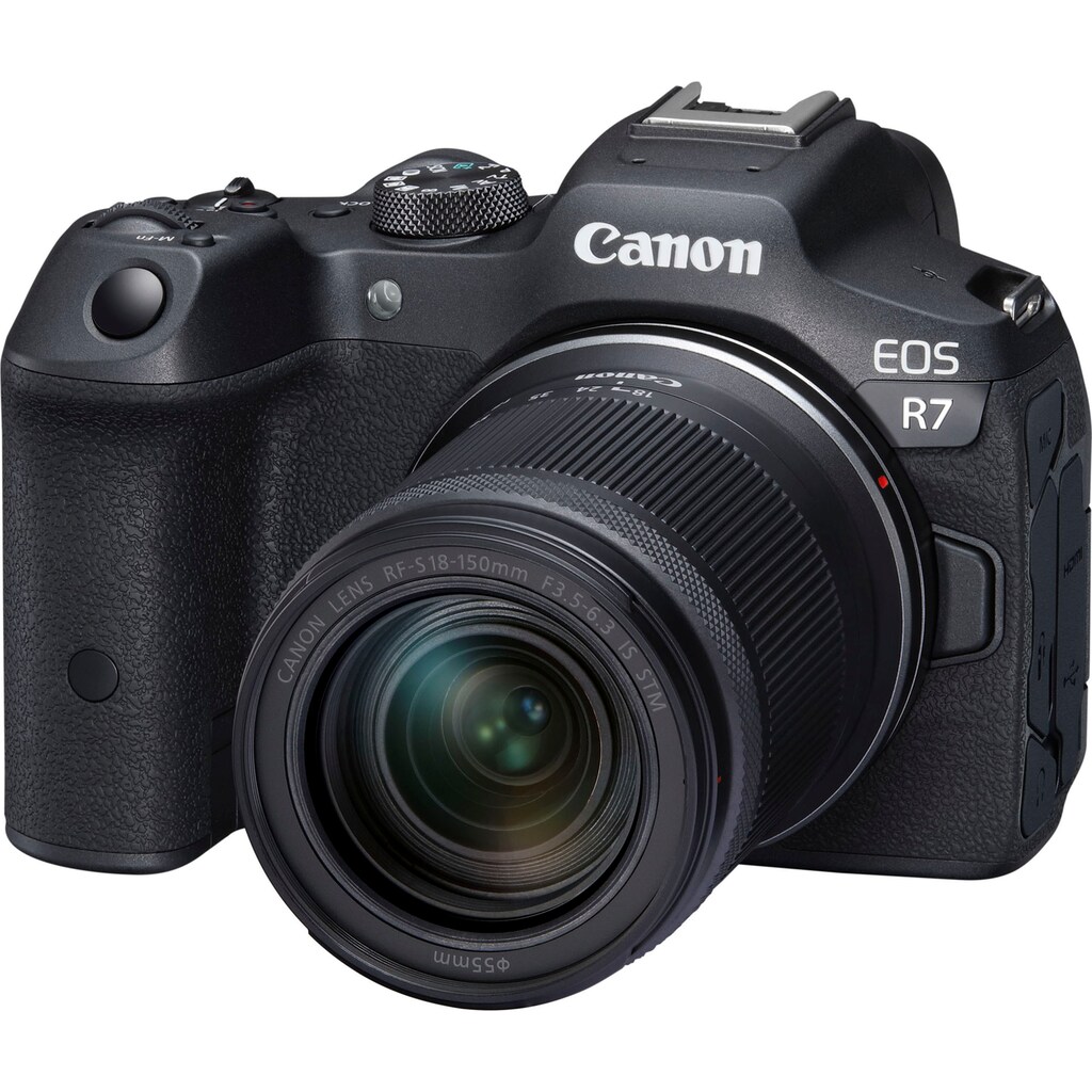 Canon Systemkamera »EOS R7 + RF-S 18-150mm F3.5-6.3 IS STM«, RF-S 18-150mm F3,5-6,3 IS STM, 34,4 MP, WLAN-Bluetooth