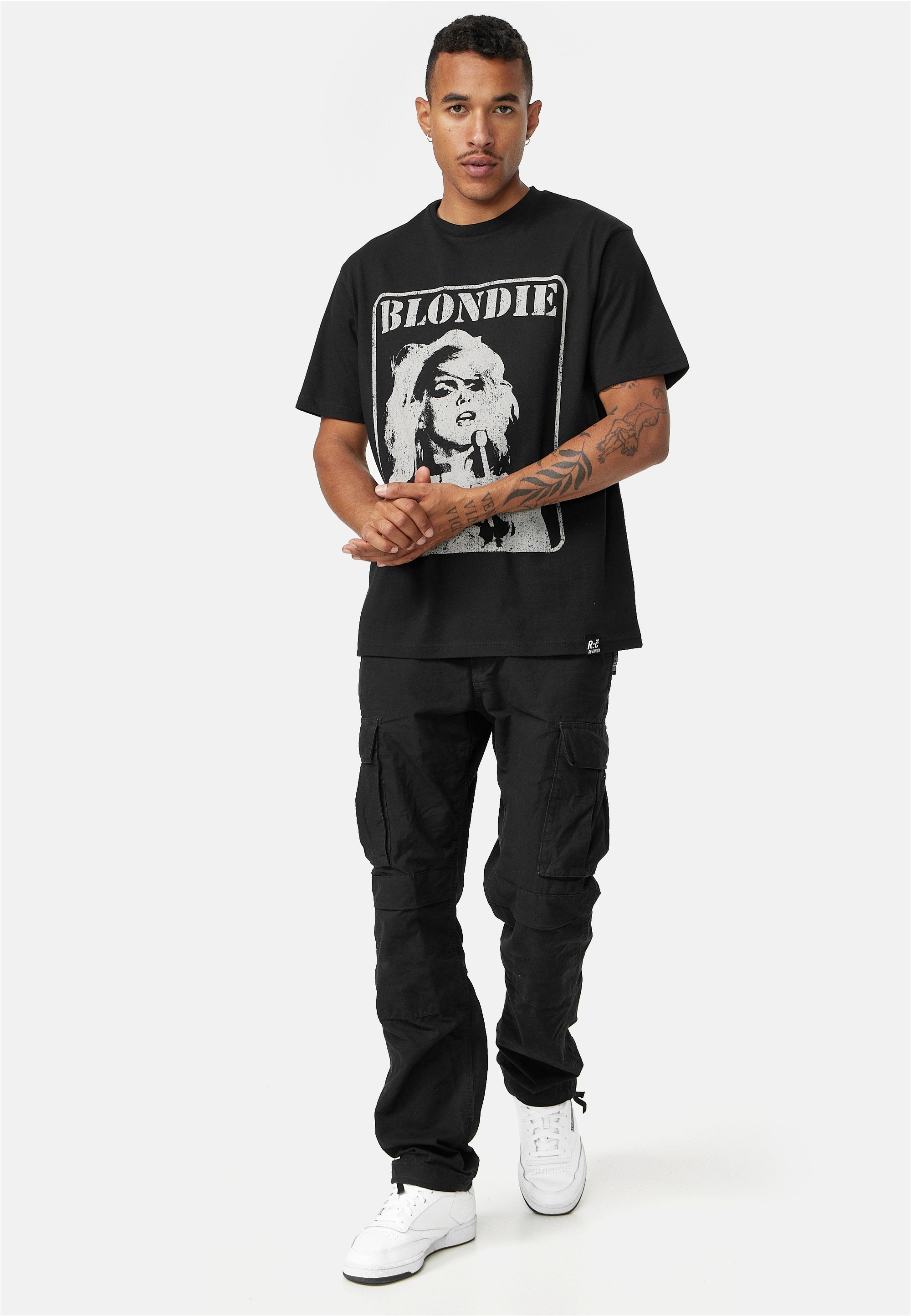 Recovered T-Shirt "Blondie Heart Of Glass Face Relaxed", (1 tlg.), mit ange günstig online kaufen