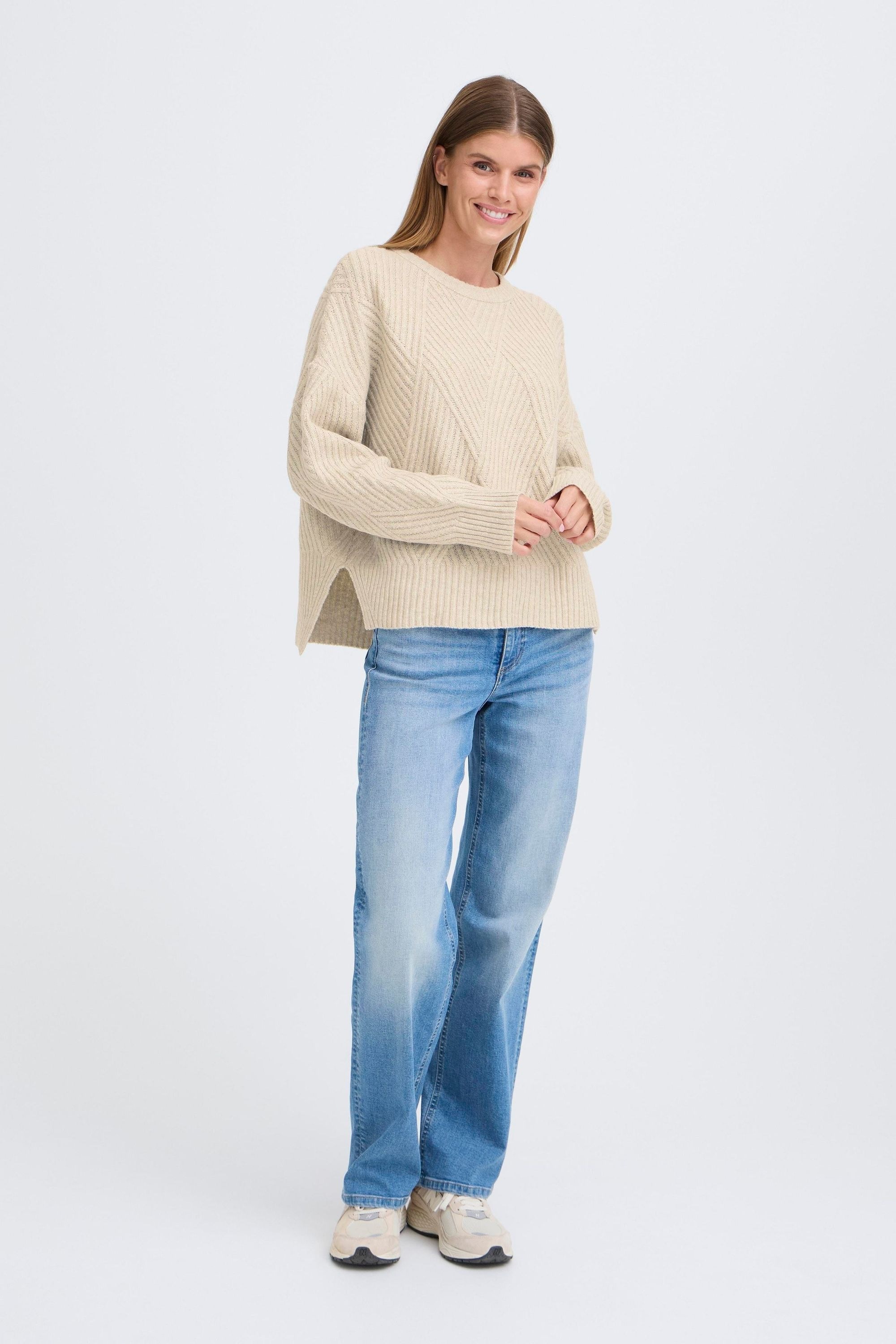 OXMO Strickfleece-Pullover "Strickpullover OXIBOMMA" günstig online kaufen