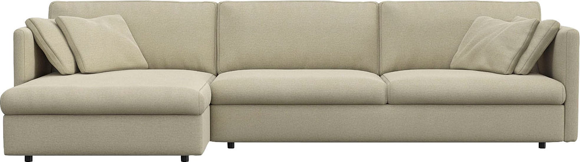 FLEXLUX Ecksofa "Lovane", Weich & anschmiegsam, große Sitztiefe auf Kaltsch günstig online kaufen