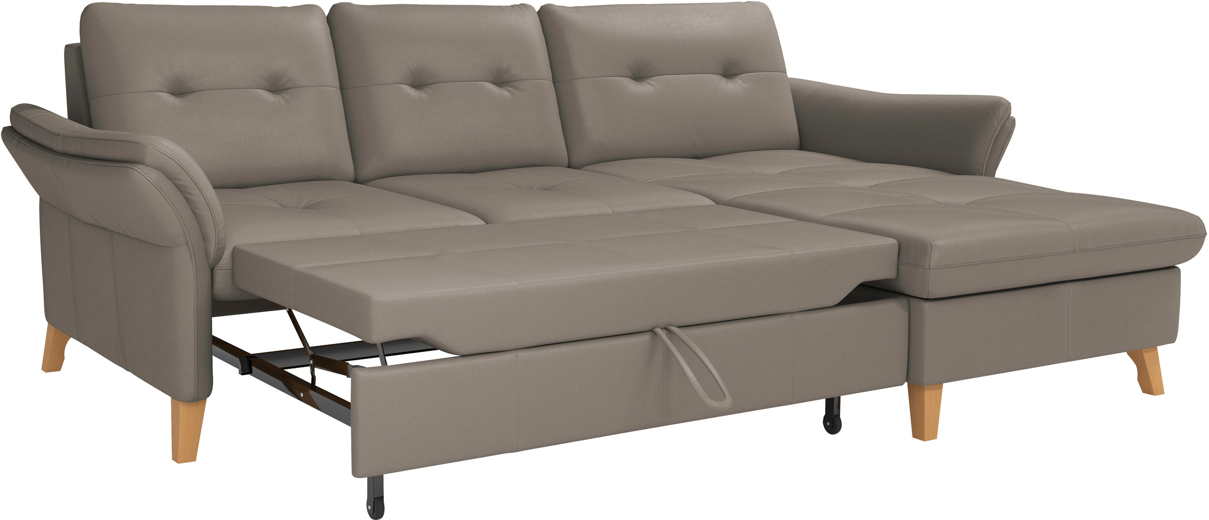 sit&more Ecksofa »Göteborg«, Sitztiefenverstellung und Federkern, wahlweise mit Bettfunktion