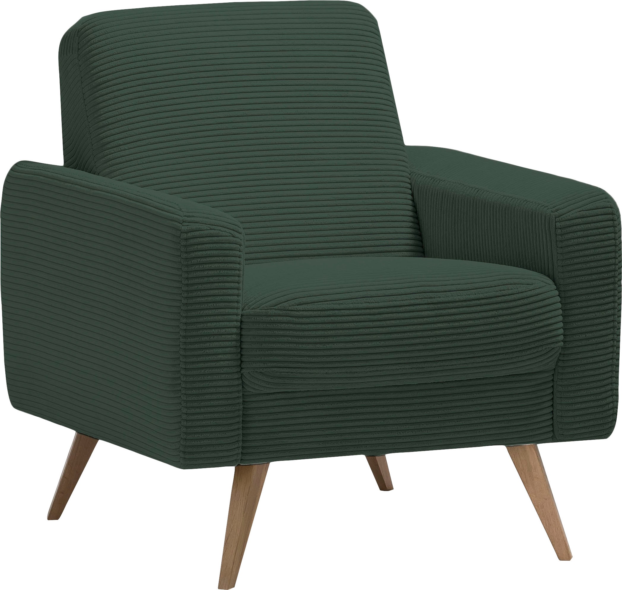 exxpo - sofa fashion Sessel "Samso, Loungesessel" elegant und bequem, aktueller Cord Bezug