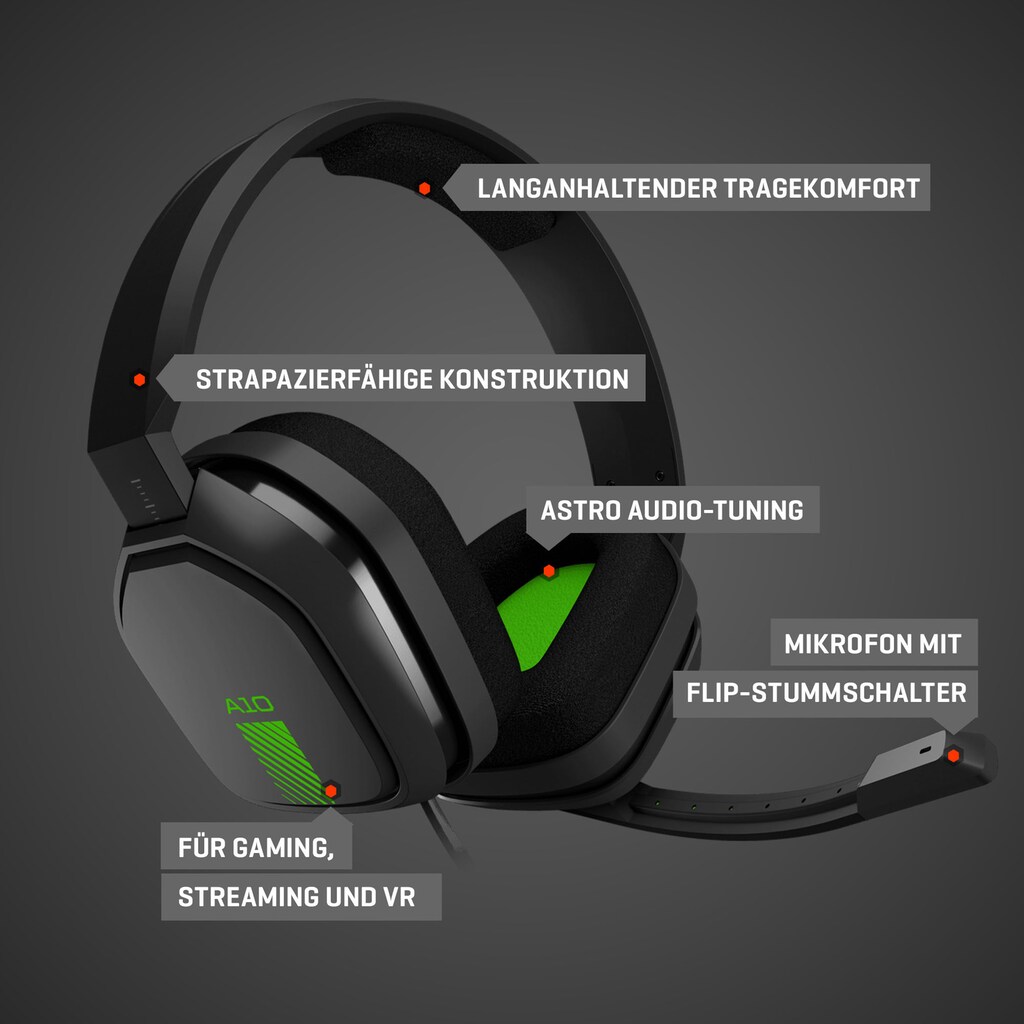 ASTRO Gaming-Headset »Gaming A10«, mit Kabel, Dolby ATMOS, Xbox Series X