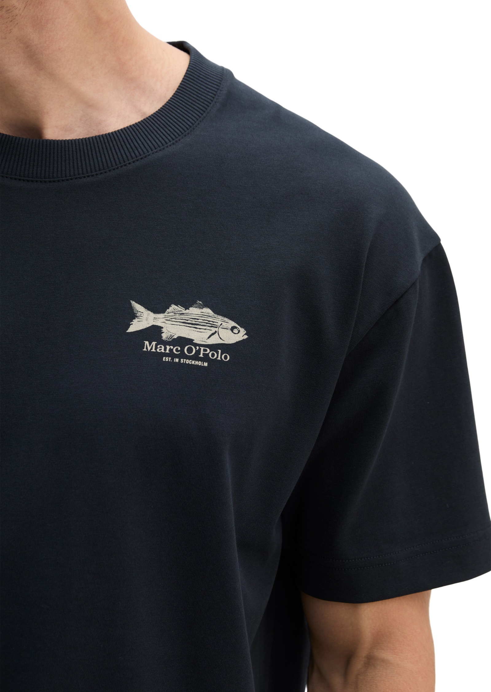 Marc O'Polo T-Shirt »mit maritimem Rückenprint«