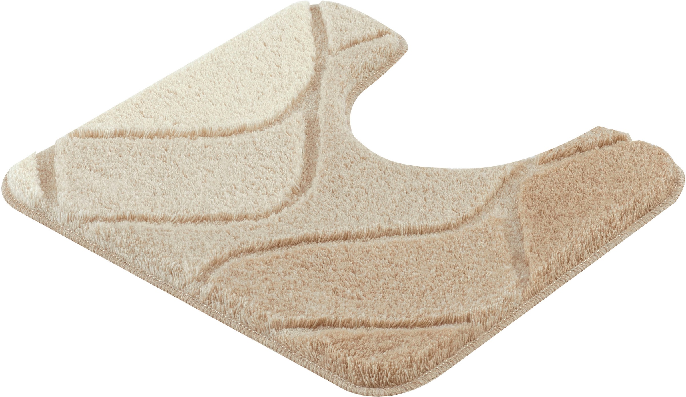 Kleine Wolke Badematte »Fiona«, rutschhemmend beschichtet, fußbodenheizungsgeeignet, Badteppich, modernes Wellen Design, Hoch-Tief Effekt, waschbar