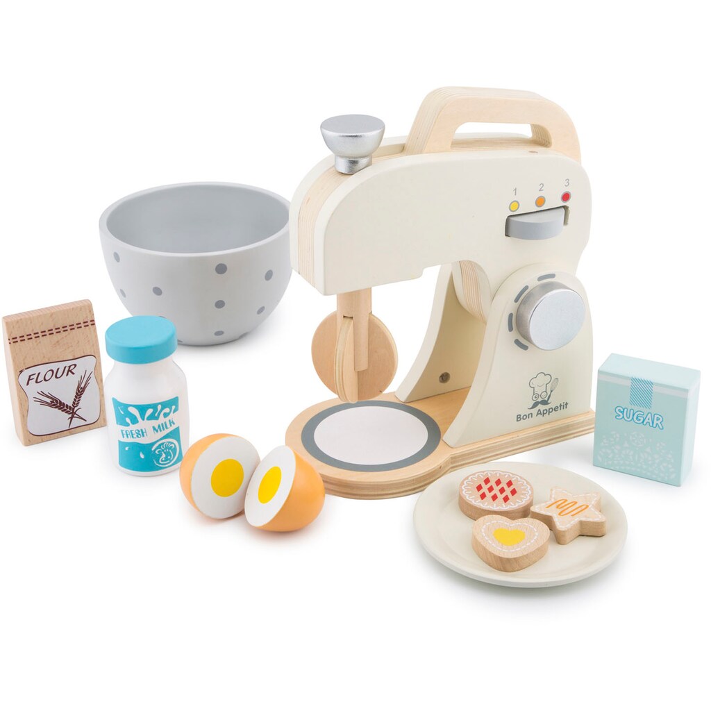 New Classic Toys® Kinder-Rührgerät »Holzspielzeug, Bon Appetit - Mixer mit Zubehör, Creme«