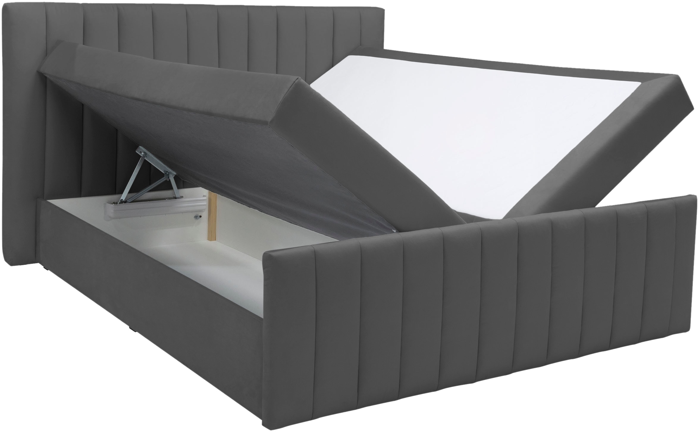 INOSIGN Boxbett »Effy inkl. Bettkasten und Topper, erhältlich in der Breite 180x200cm«, verschiedene Härtegrade wählbar