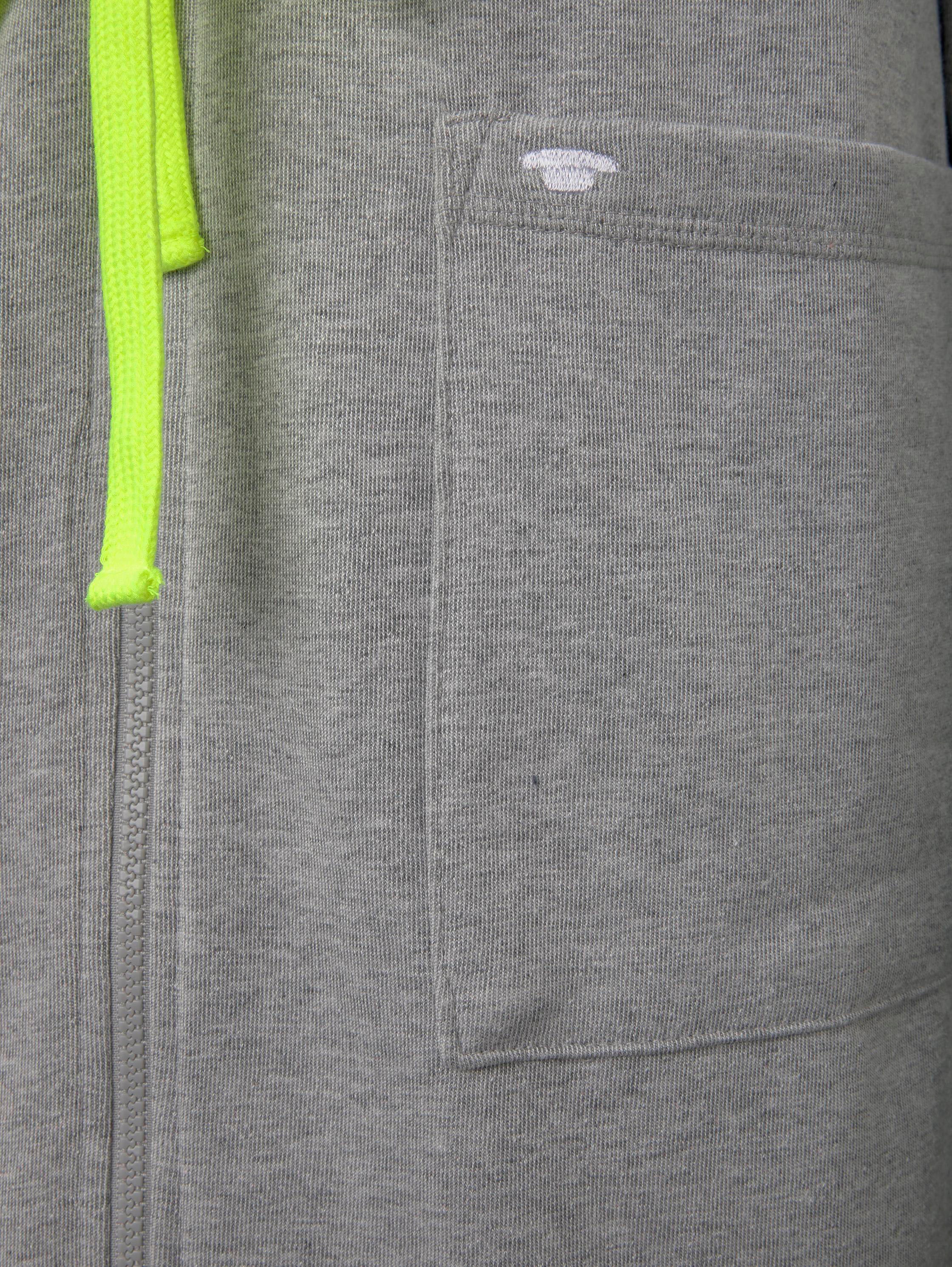 TOM TAILOR Unisex-Bademantel »Melange Neon«, für Damen & Herren, leichte Qualität