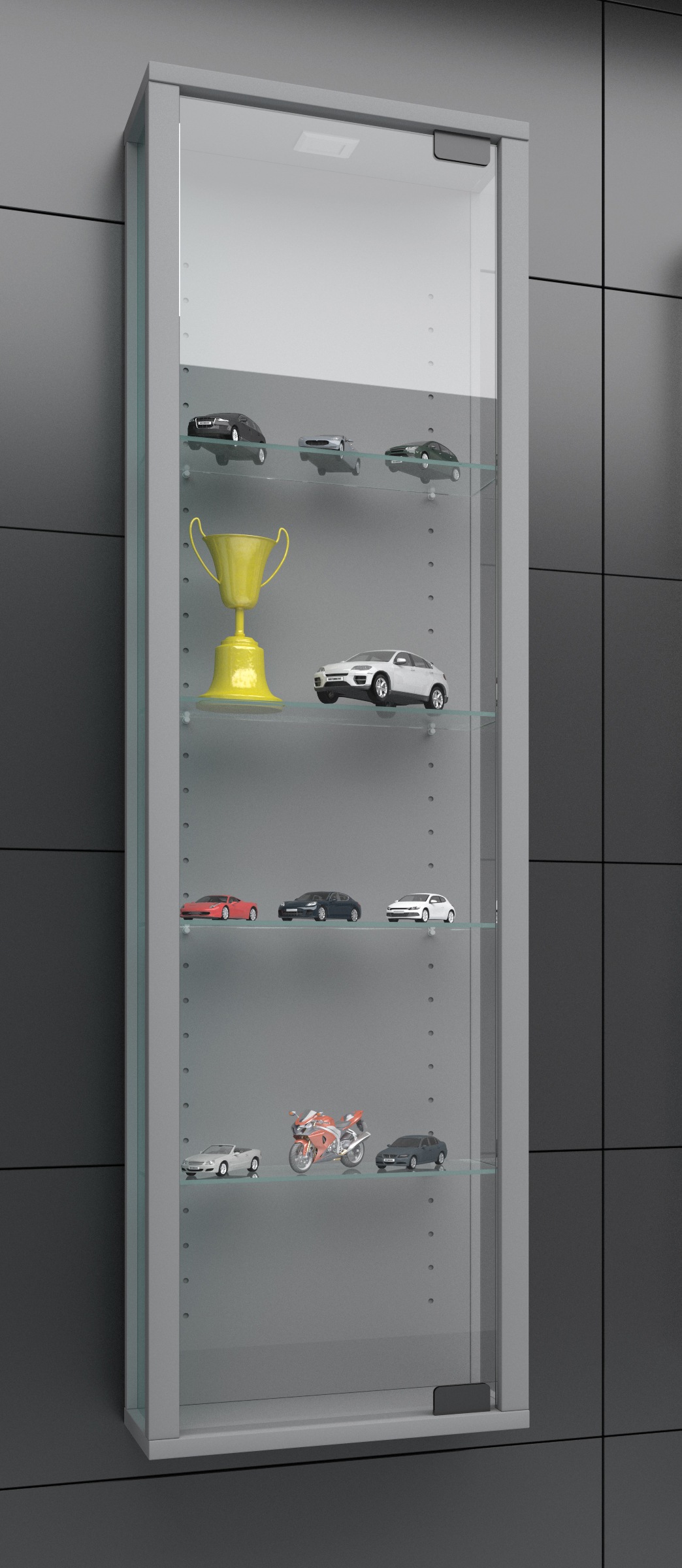 VCM Wandregal "Wandvitrine Hängevitrine Glasvitrine Stano Mini" 1 Stk. tlg. günstig online kaufen