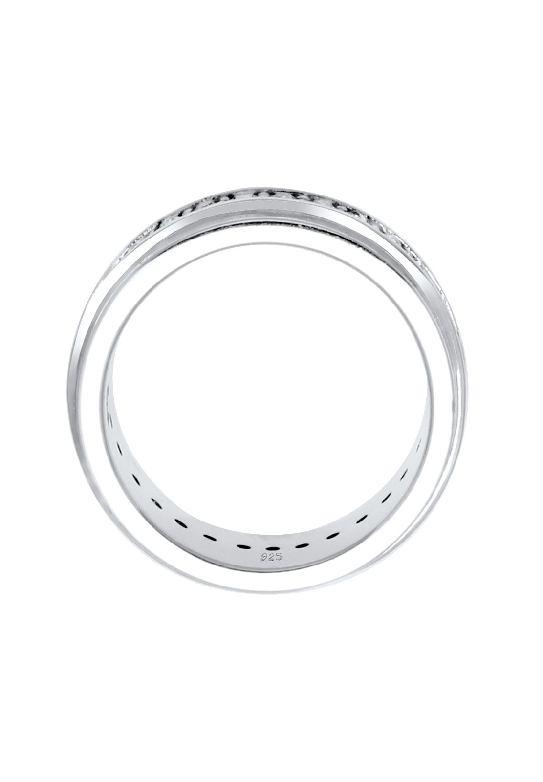 Elli Fingerring »Bandring Klassik Kristalle 925 Silber«