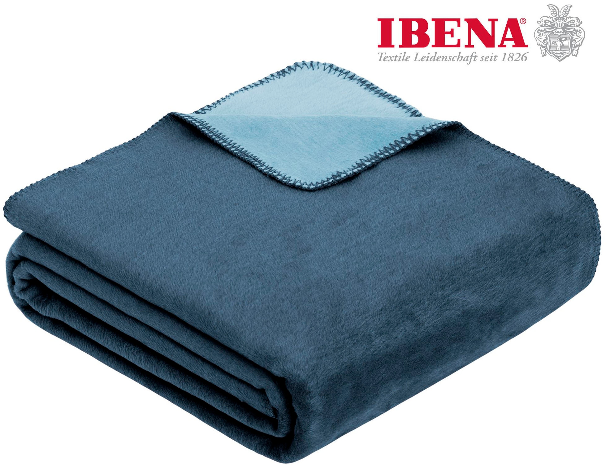 IBENA Wohndecke "Jacquard Decke Dublin", in trendigen Pastellfarben