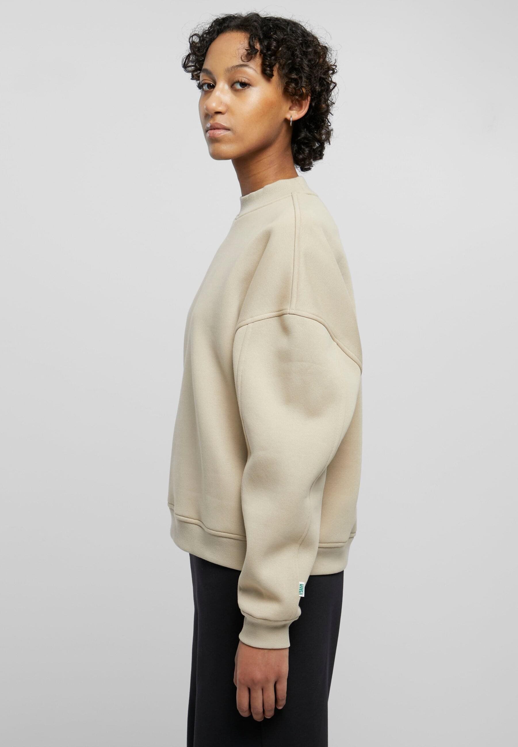 URBAN CLASSICS Sweater »Urban Classics Damen Ladies Oversized Organic Crewneck«