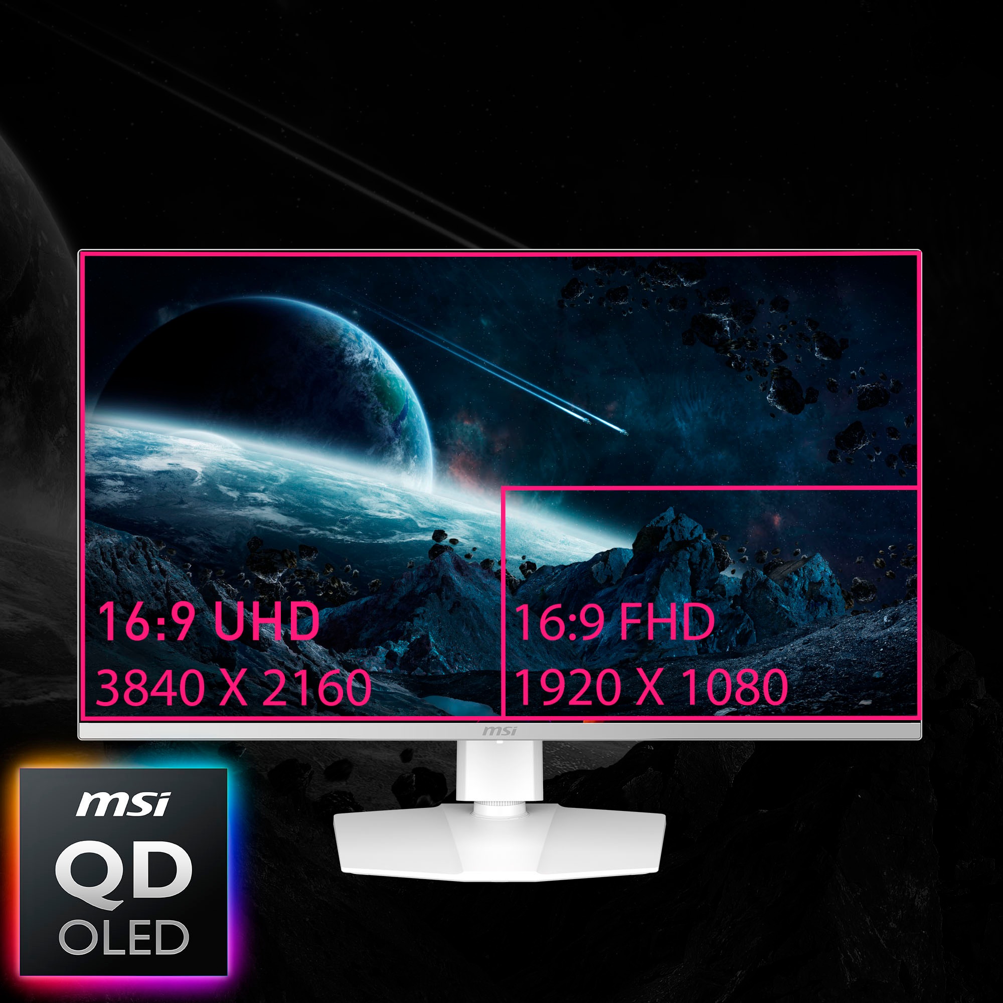 MSI Gaming-Monitor »MPG 321URXW-QD-OLED«, 80 cm/32 Zoll, 3840 x 2160 px, 4K Ultra HD, 0,03 ms Reaktionszeit, 240 Hz