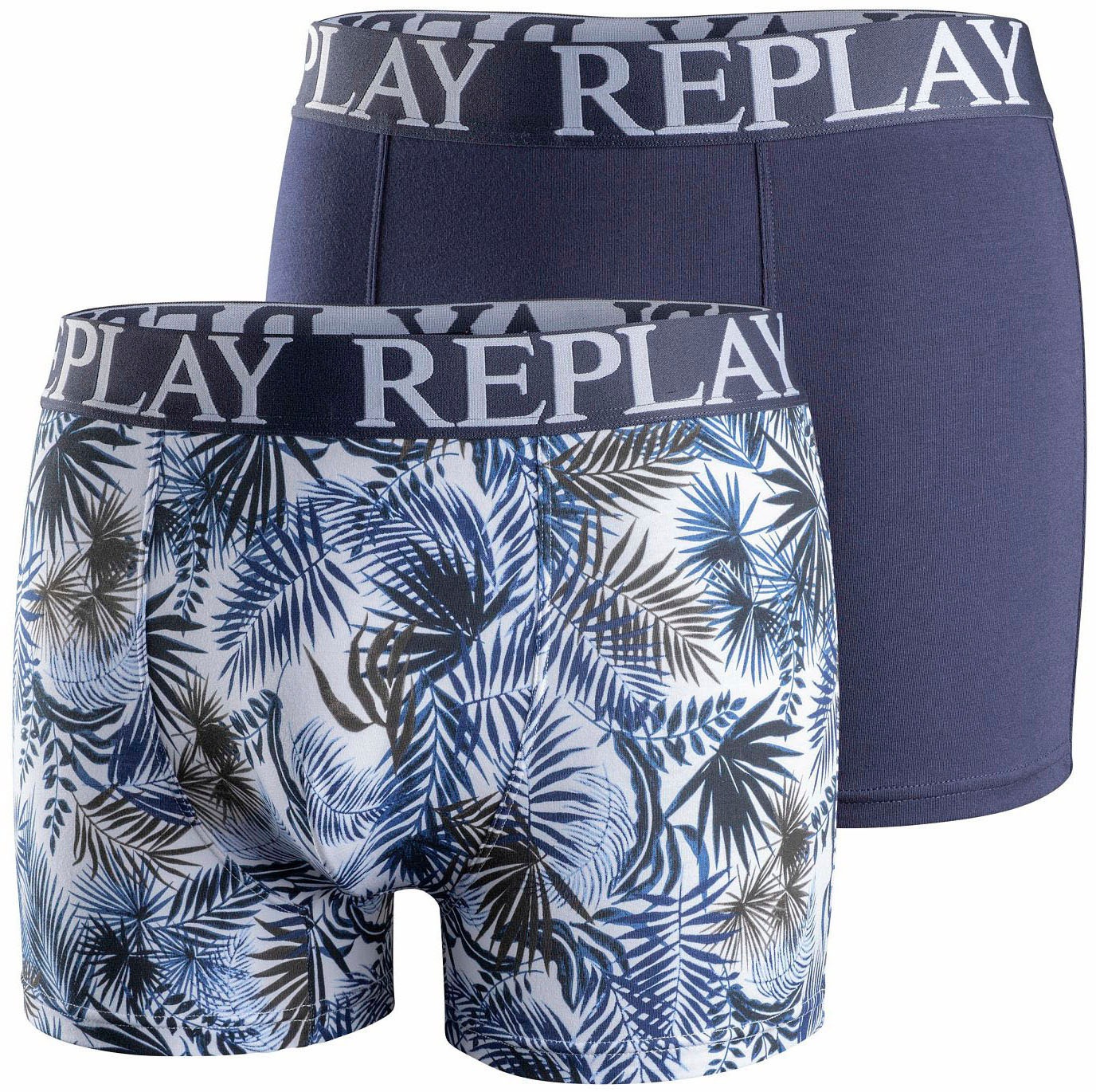Replay Boxershorts "BOXER Style 7 T/C Foliage 2pcs box", 2erer Packung, mit günstig online kaufen