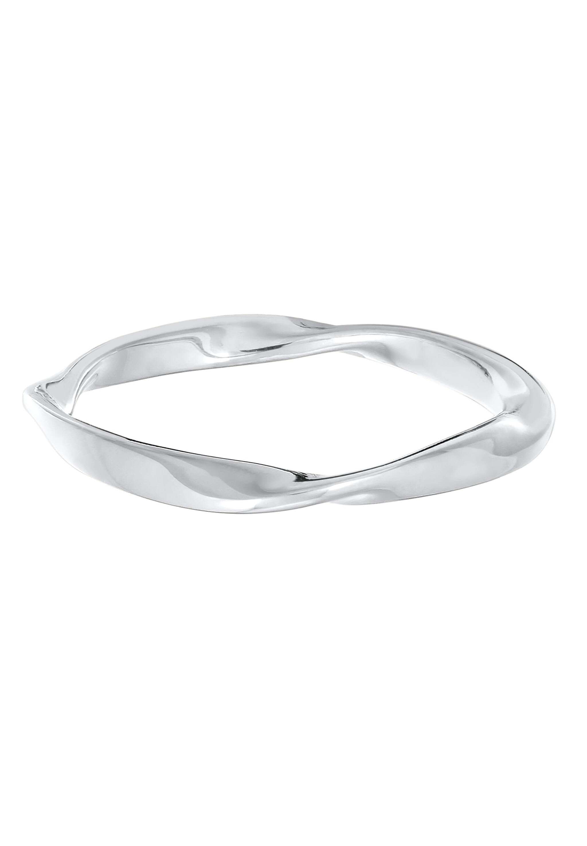 Elli Silberring »Ring Bandring Gedreht Stapelring Basic 925 Silber«