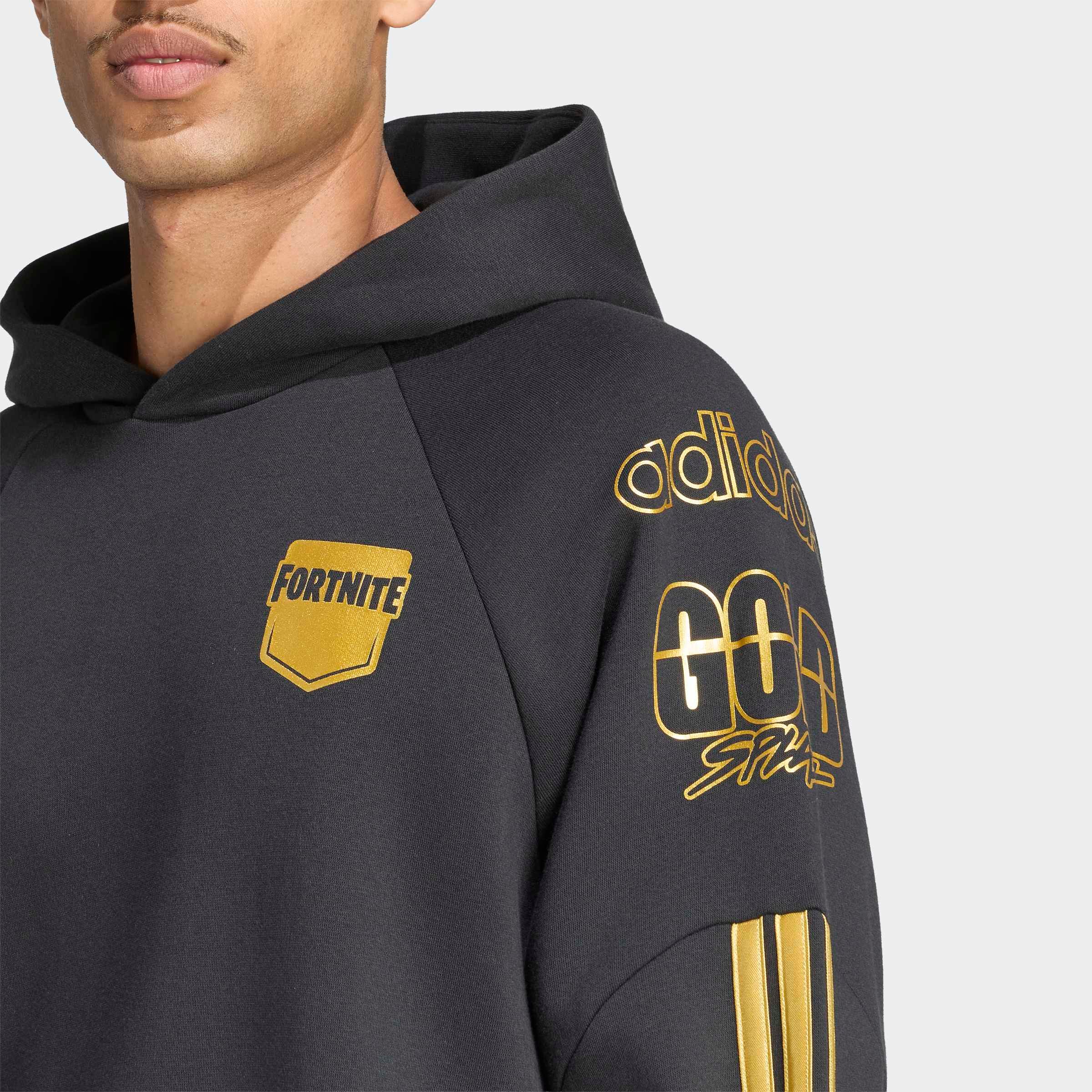 adidas Sportswear Kapuzensweatshirt »ADIDAS X FORTNITE TIRO HOODIE«, mit Reißverschluss, aus Baumwolle und Polyester, in normaler Länge
