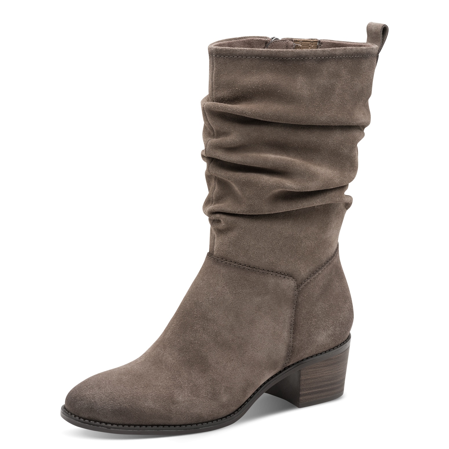 Tamaris Stiefel, Blockabsatz, Kurzstiefel mit Falten am slouchy Schaft günstig online kaufen
