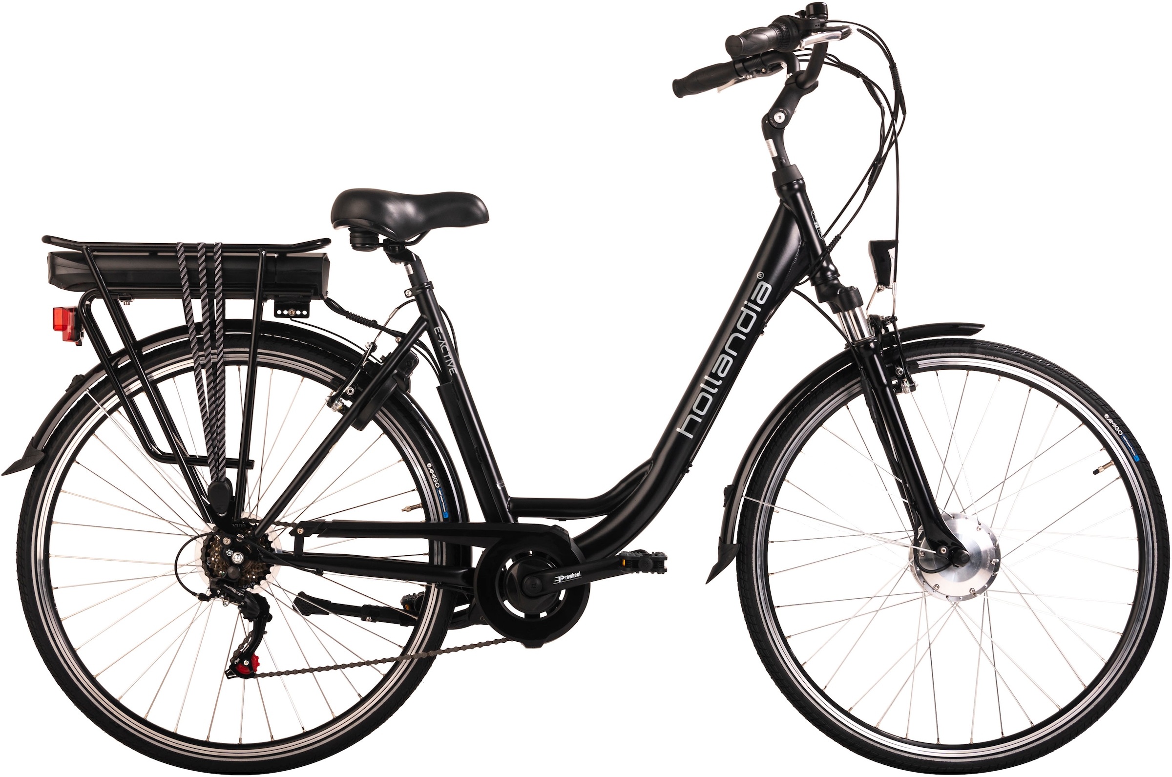 Adore E-Bike "E-Active", 6 Gang, Shimano, Tourney, Frontmotor 250 W, Pedelec, Elektrofahrrad für Damen u. Herren