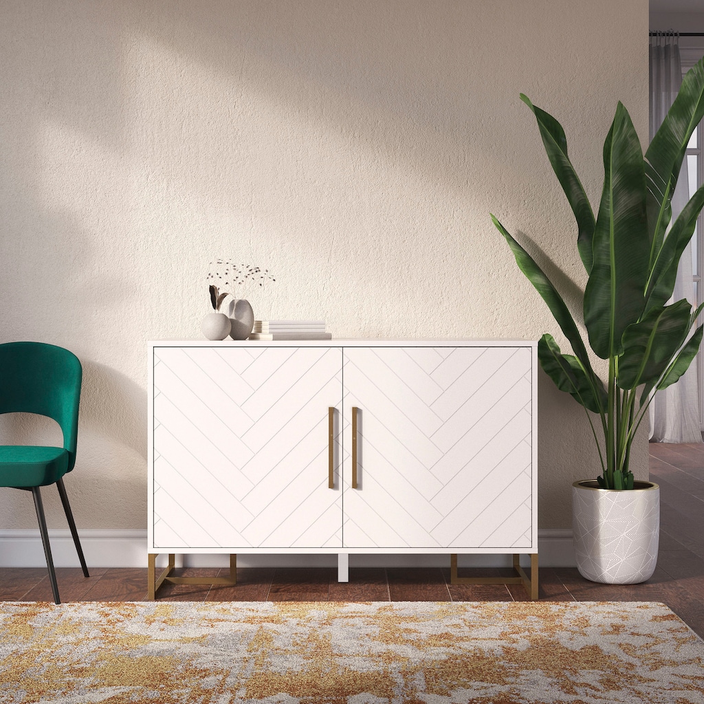 CosmoLiving by Cosmopolitan Sideboard »Herringbone«, Höhe 82 cm, Breite 122 cm