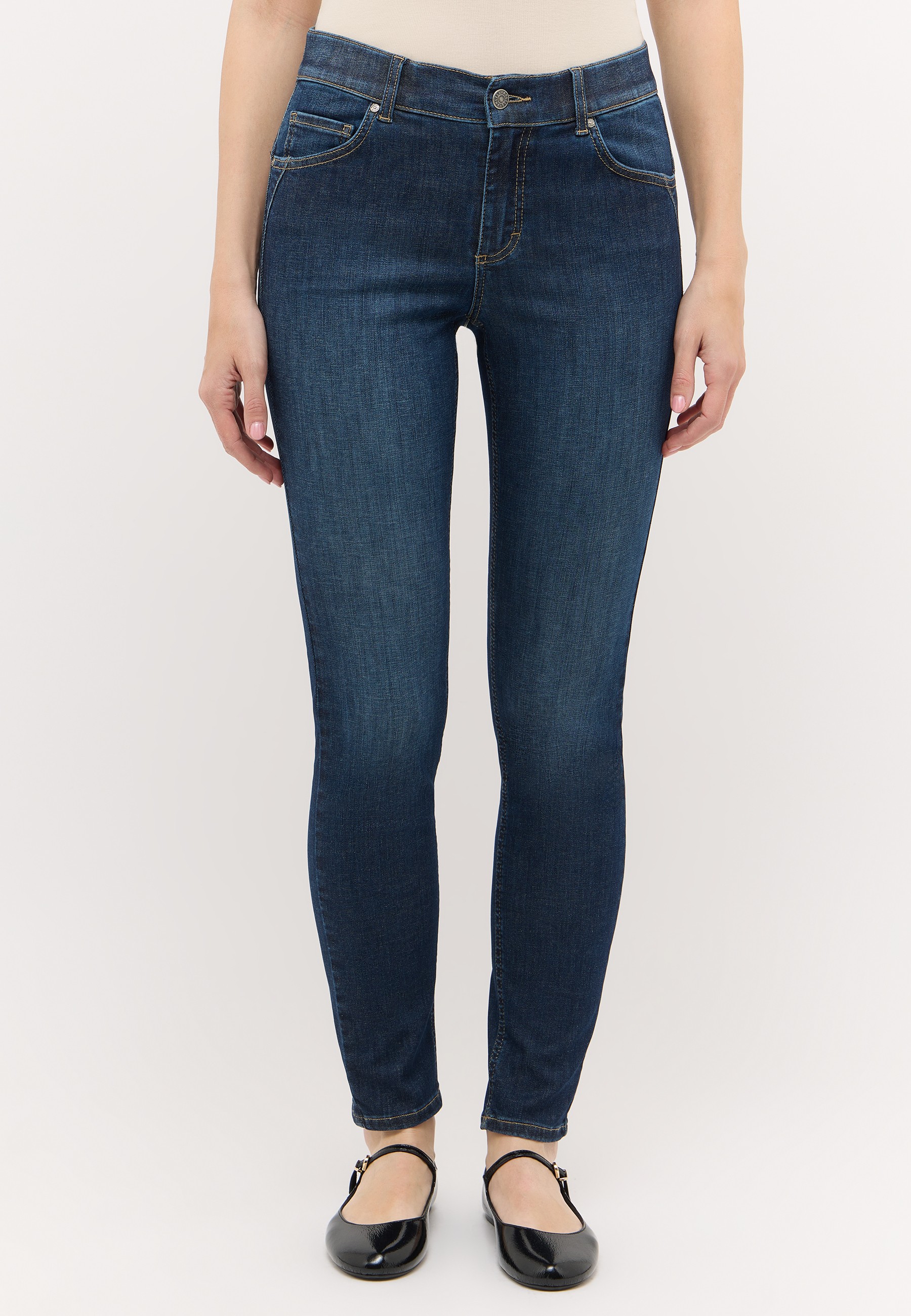 ANGELS Skinny-fit-Jeans "SKINNY SHAPE" Slim fit Passform, mit Push-up Effekt, aus Baumwollmischung