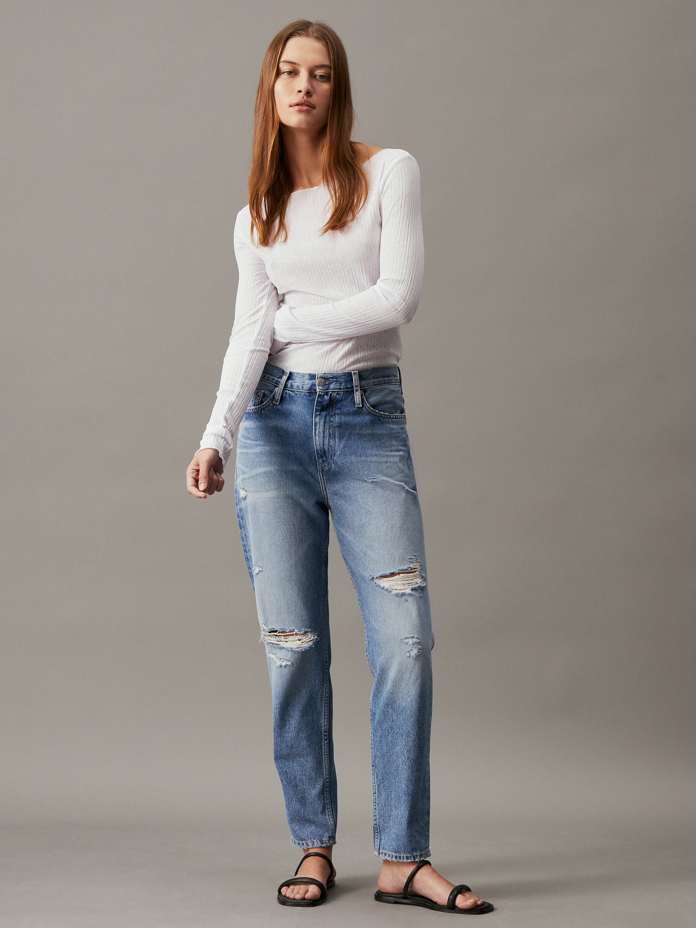 Calvin Klein Jeans Mom-Jeans »MOM JEAN«, im 5-Pocket-Style