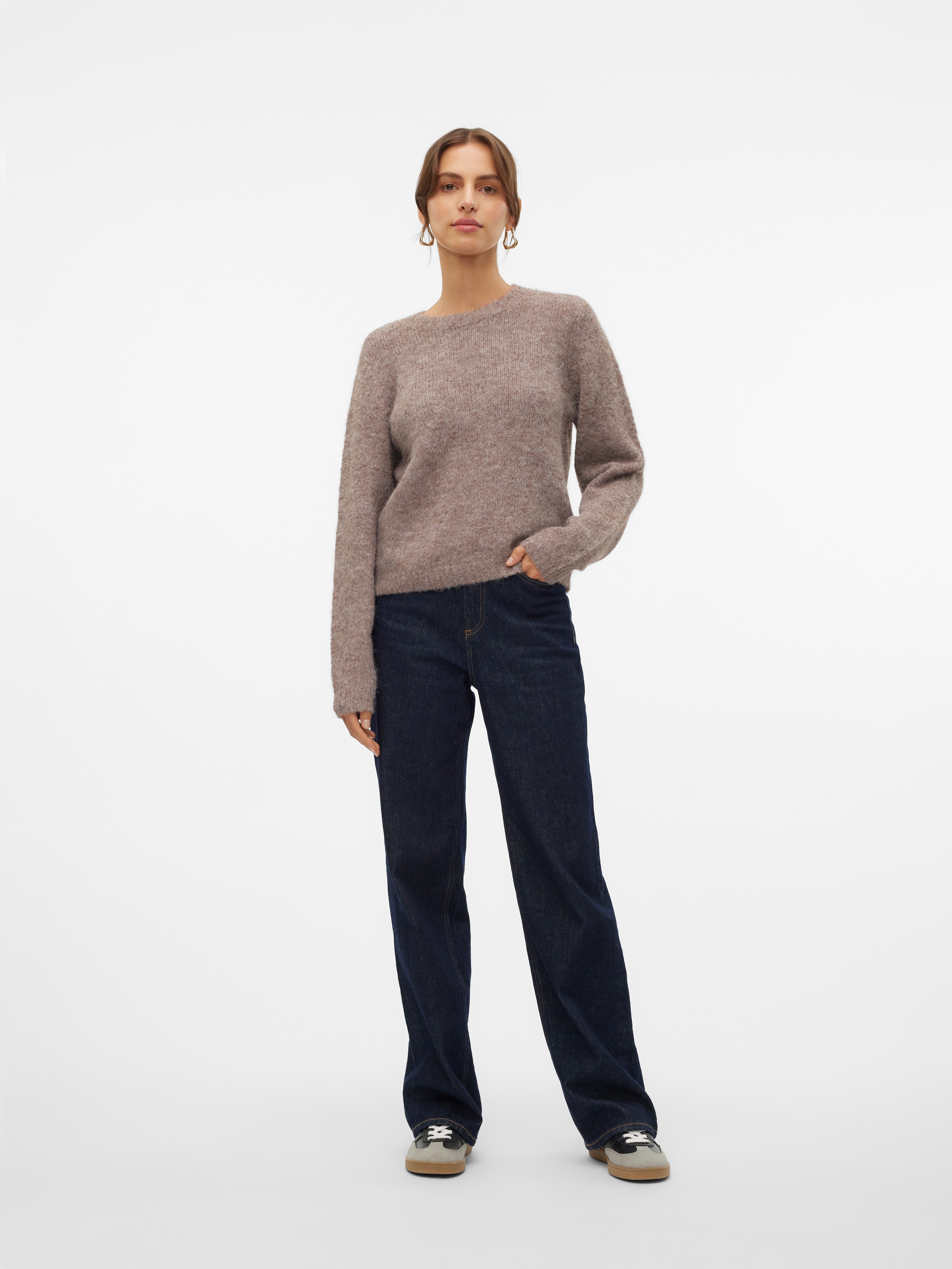 Vero Moda Strickpullover »VMNOVAH LS O-NECK PULLOVER GA NOOS«