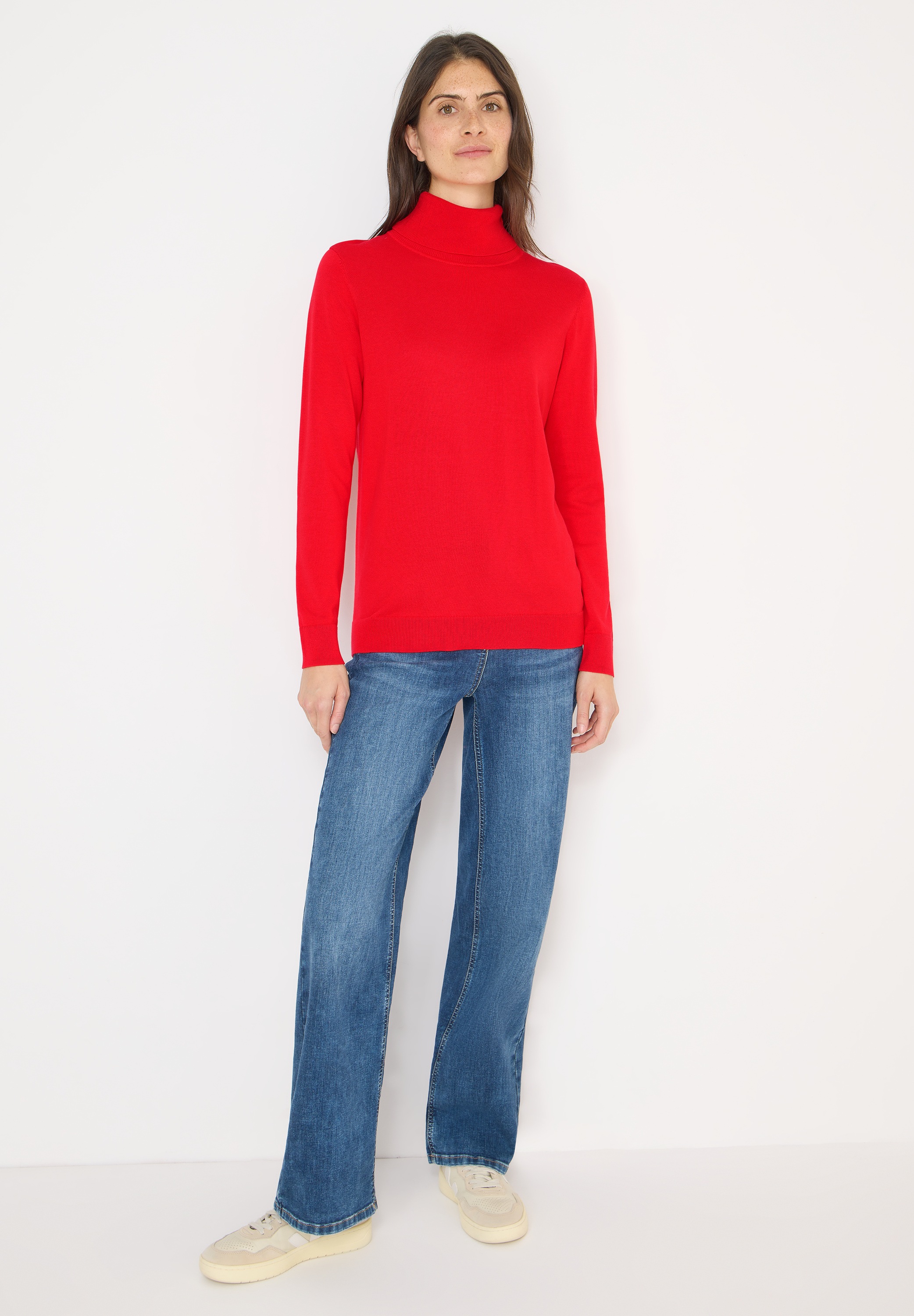 Cecil Rollkragenpullover in Unifarbe