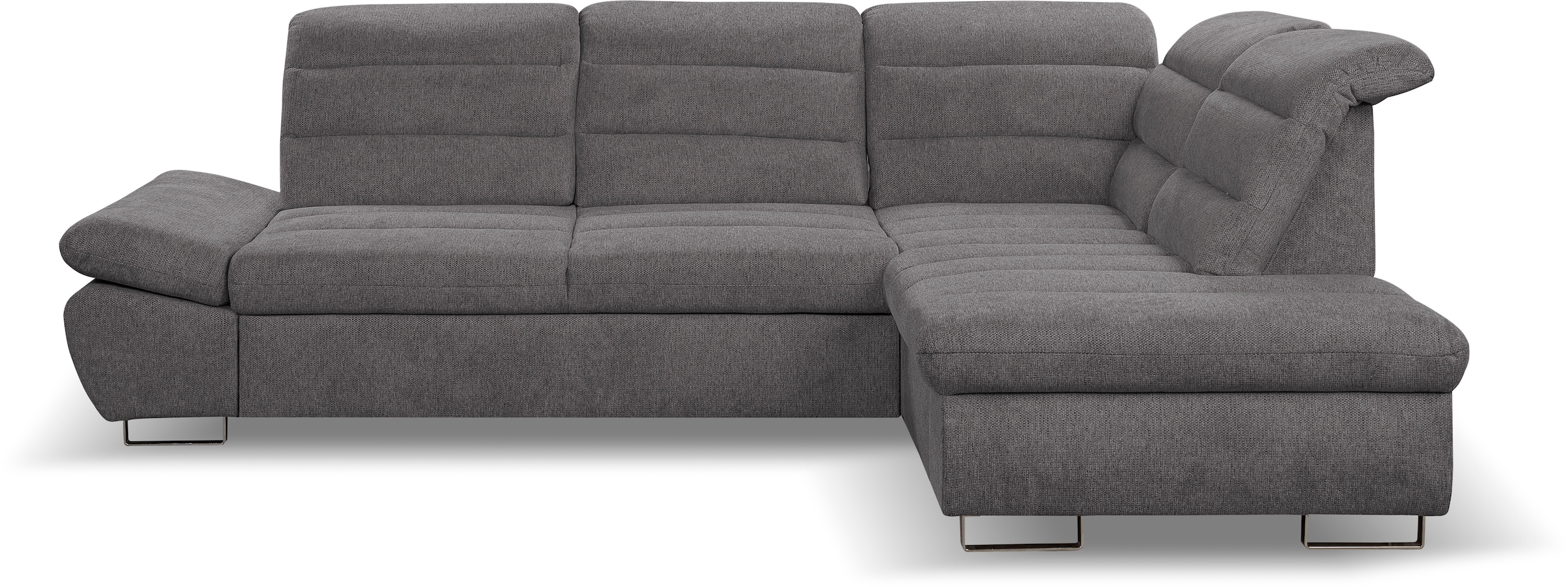 WERK2 Ecksofa "Roma L-Form", Sofa mit Schlaffunktion, Sitztiefenverstellung günstig online kaufen