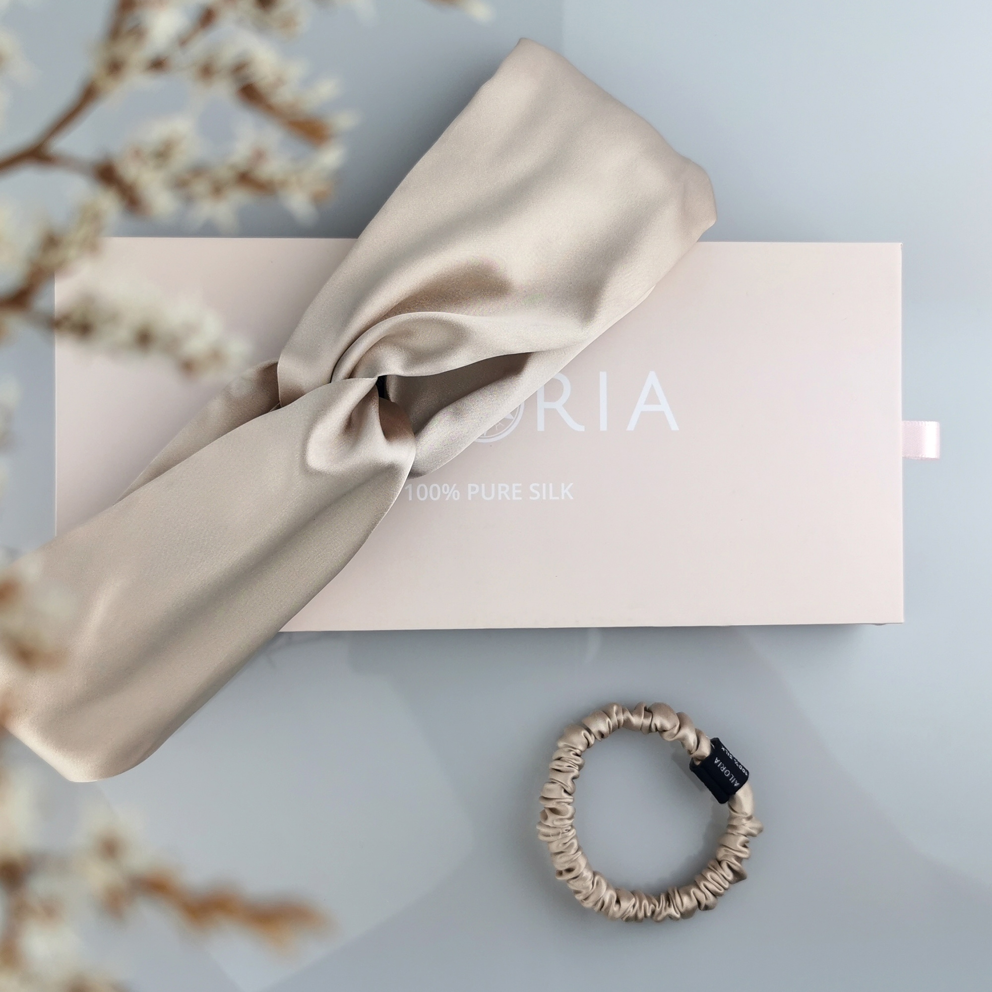 AILORIA Diadem »Set Headband und Scrunchie S aus Seide SOYEUX & DOUX«