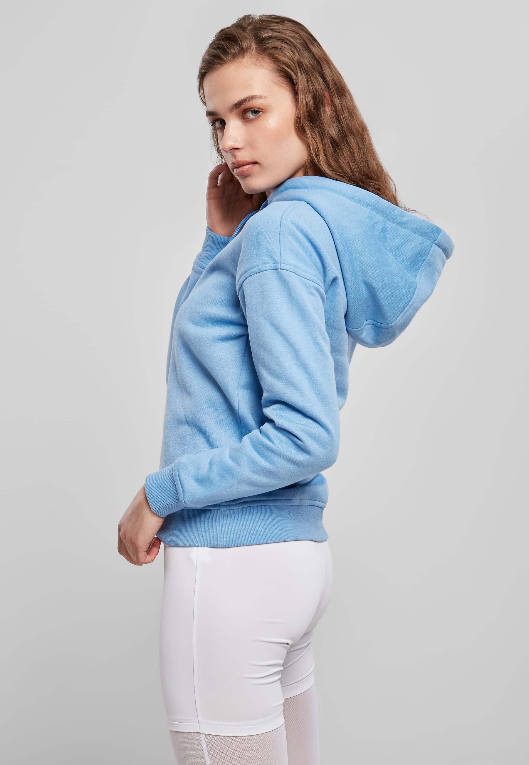 URBAN CLASSICS Rundhalspullover »Urban Classics Damen Ladies Hoody«, (1 tlg.)