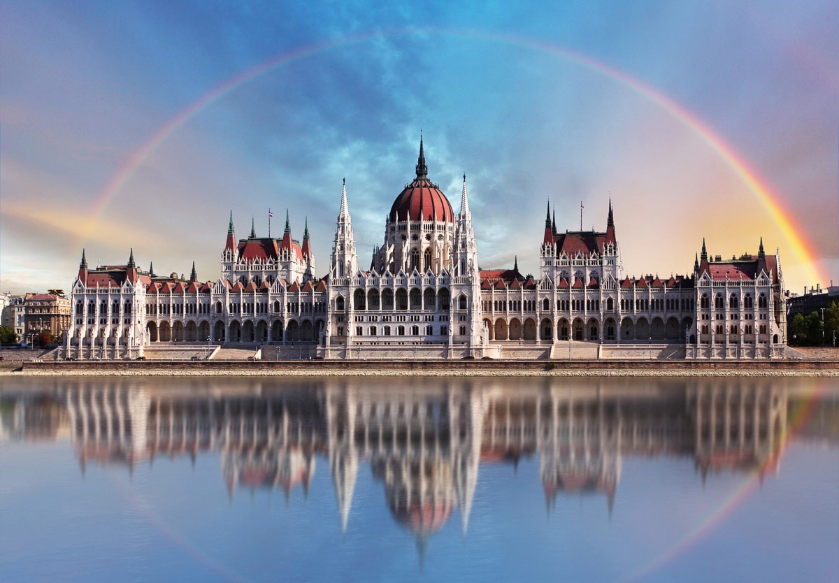 Papermoon "Kathedrale mit Regenbogen"