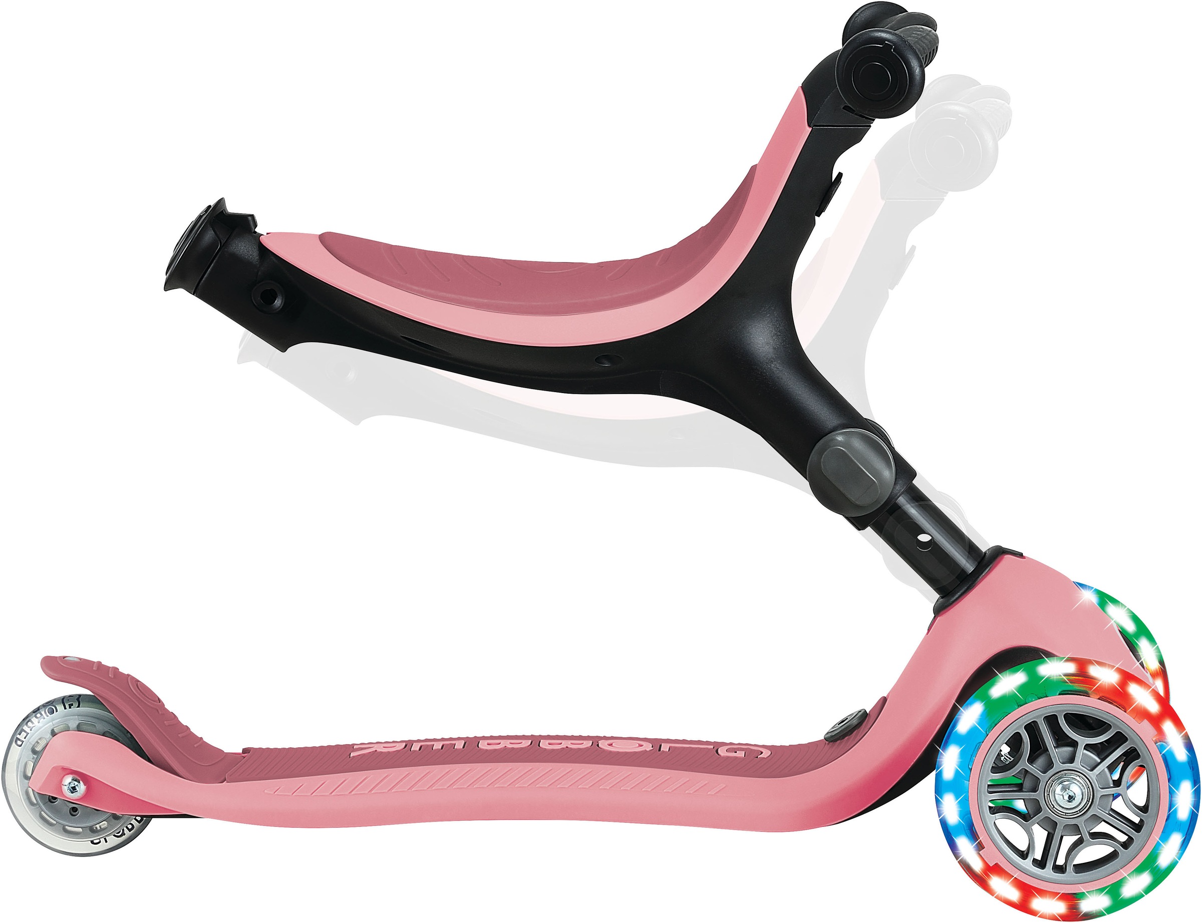 Globber Tretroller »GO-UP ACTIVE LIGHTS 360, mit Leuchtrollen« Aufsitzrad, Laufrad und Scooter