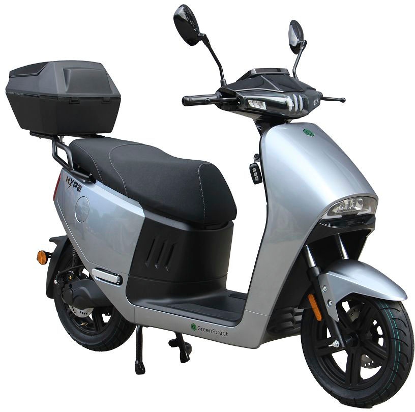 E-Motorroller »HYPE 3000 W 85 km/h inkl. Topcase«, (Inkl. Topcase), bis zu 90 km...