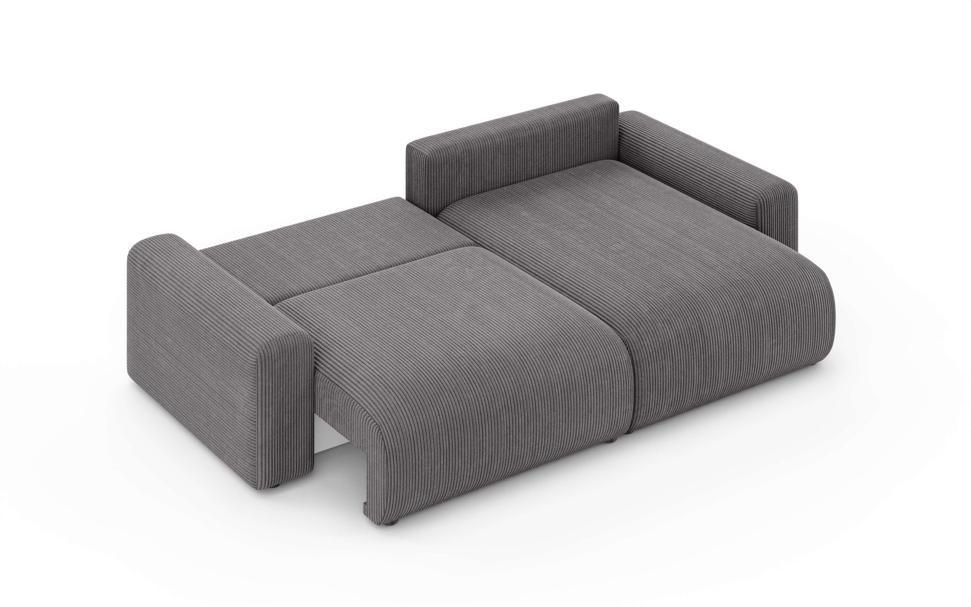 Home affaire Ecksofa »LAKESIDE klein mit Bettfunktion und Bettkasten, B/T/H 235/142/84 cm«, L-Form, Recamiere beidseitig montierbar, mit Wellenunterfederung