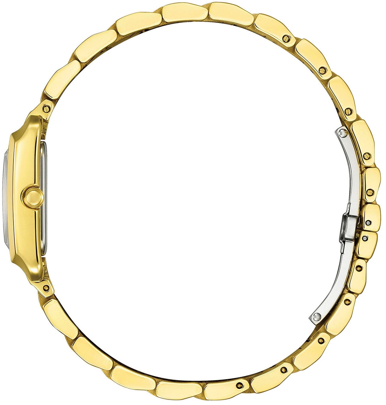 Citizen Solaruhr, Armbanduhr, Damenuhr, Edelstahlarmband, Saphirglas