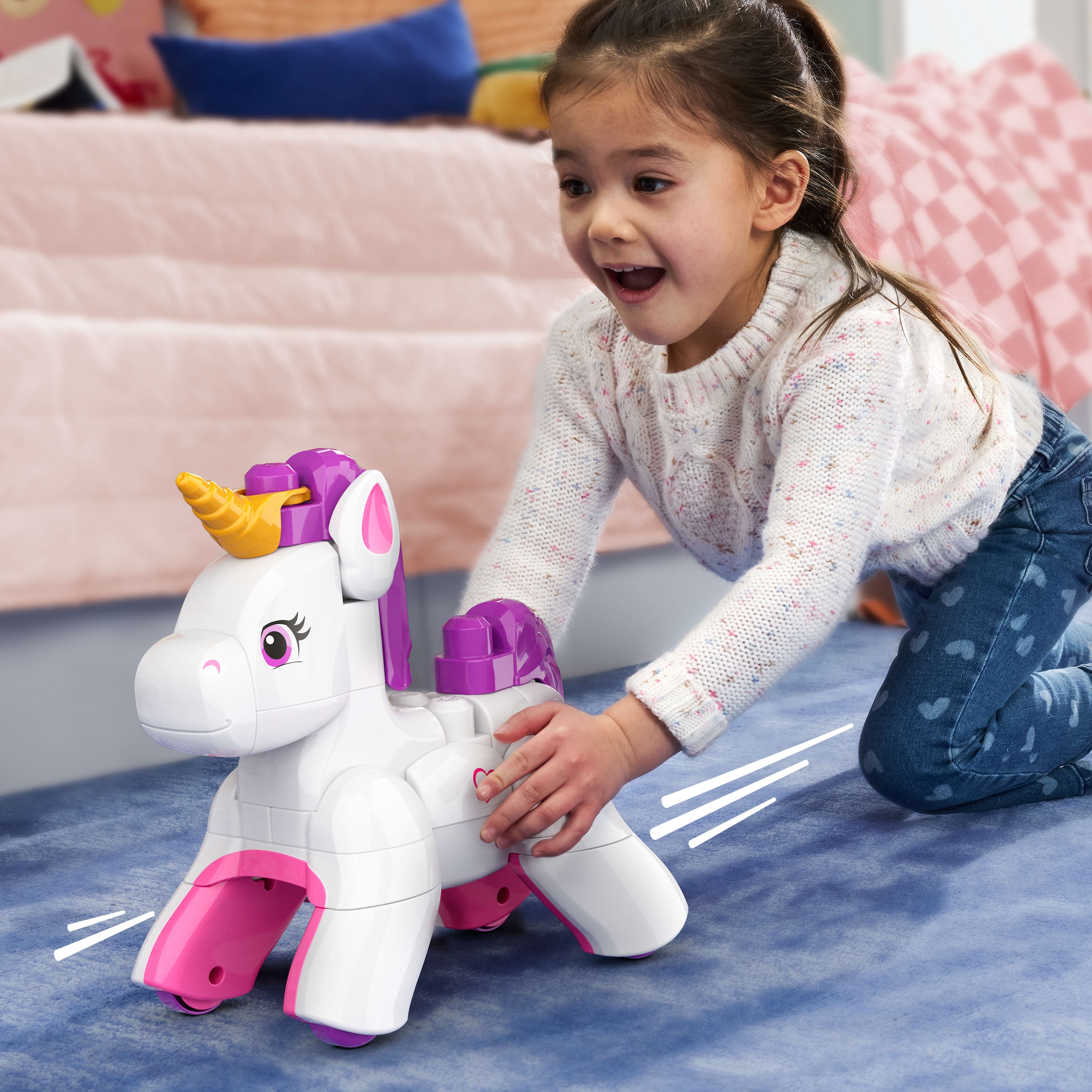 MEGA BLOKS Spielbausteine »MEGA BLOKS Bau- und Zaubereinhorn«