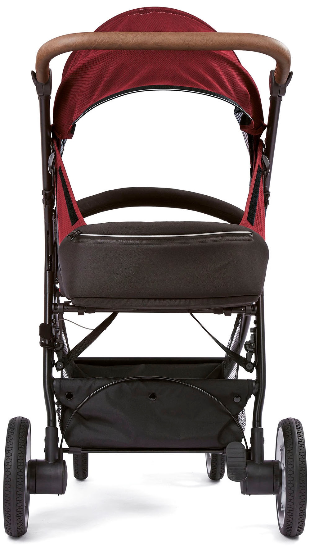 Gesslein Kinder-Buggy »Smiloo Happy +, schwarz/tabak, maroon rot«, mit Einhand-Faltmechanismus;