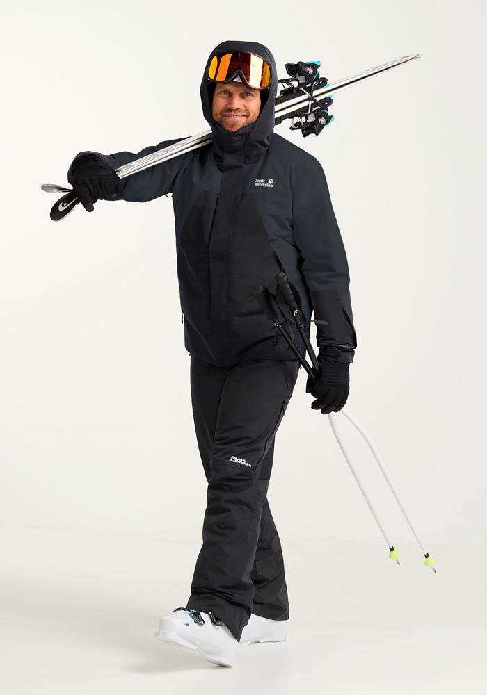 Jack Wolfskin Skijacke »FLOWLINE 2L INS JKT M«, mit Kapuze