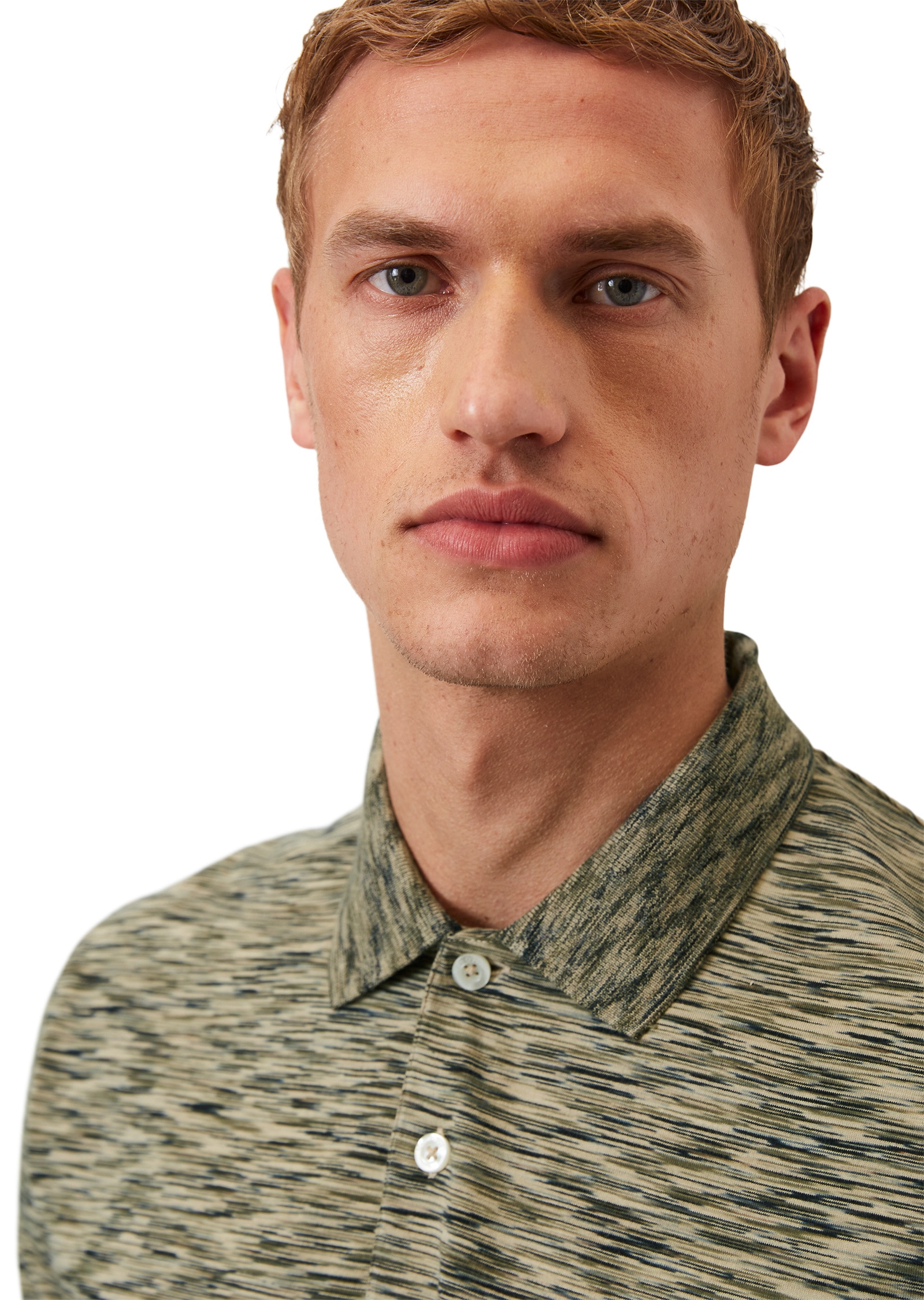 Marc O'Polo Poloshirt »in mittelschwerer Space-Dye-Jersey-Qualität«