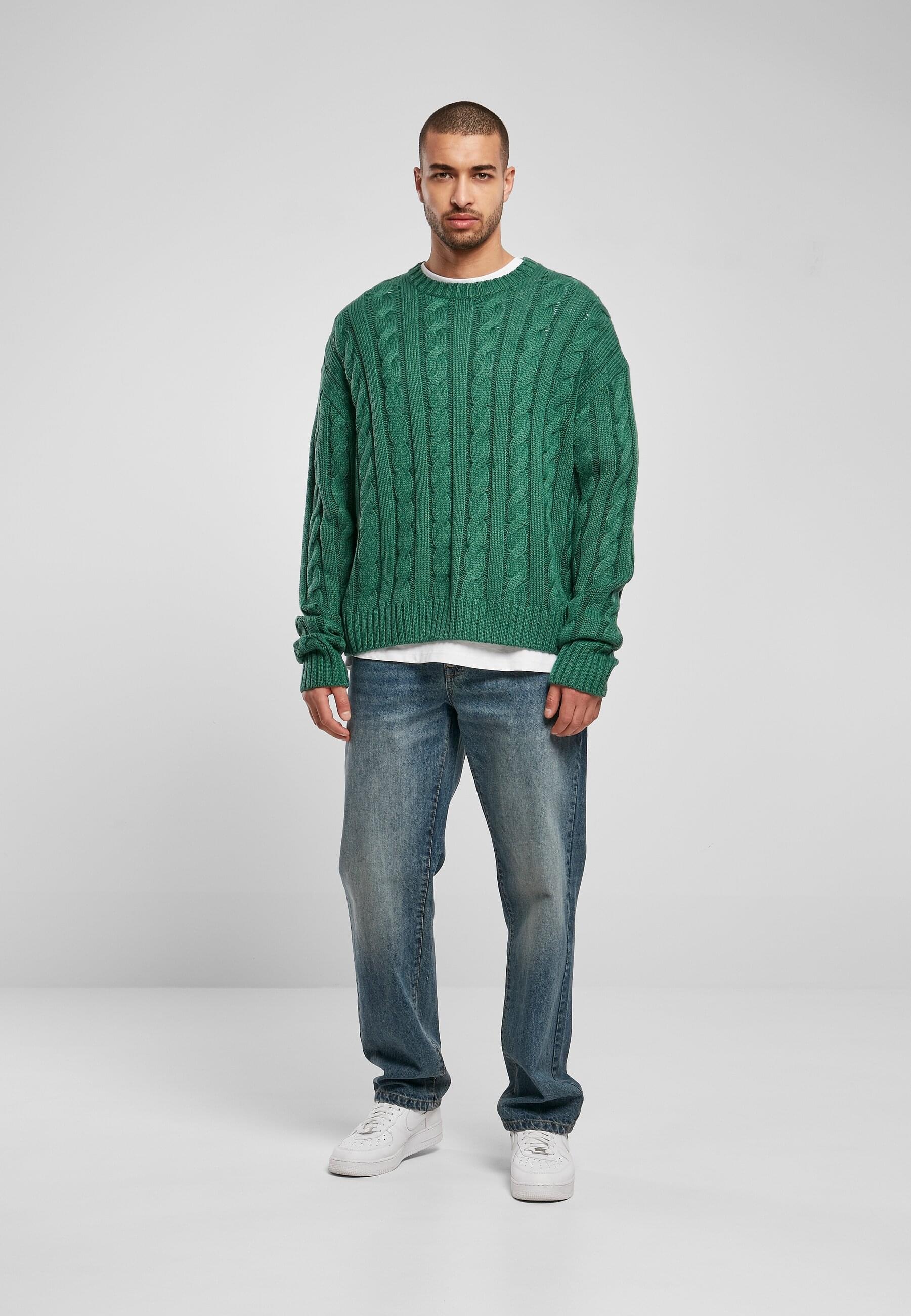 URBAN CLASSICS Rundhalspullover »Urban Classics Herren Boxy Sweater«, (1 tlg.)