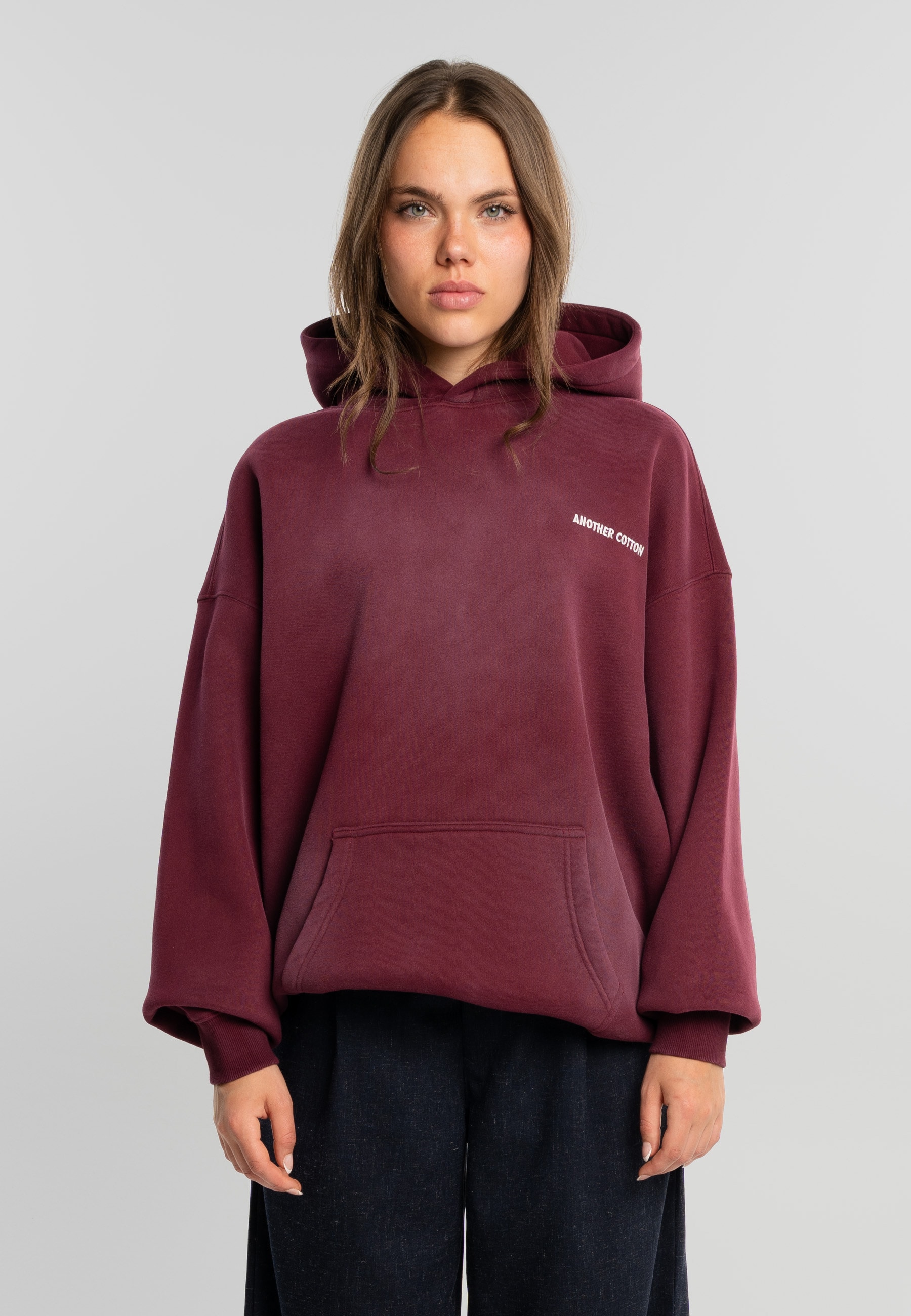 Another Cotton Lab Rundhalspullover »Another Cotton Lab Mat Essentials Washed Hoodie« 1