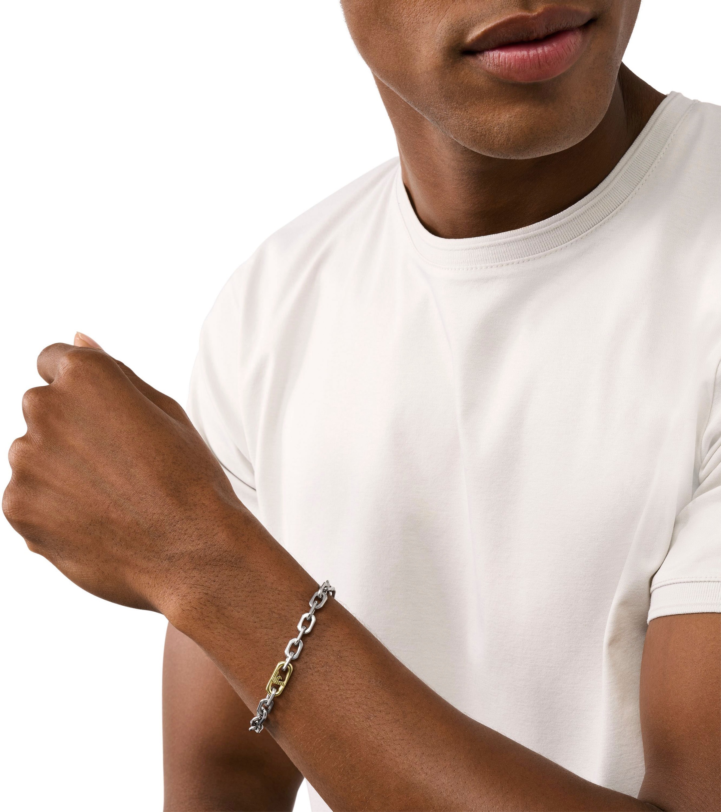 Emporio Armani Armband »Schmuck Geschenk Edelstahl Armschmuck Armkette, EGS3148040«