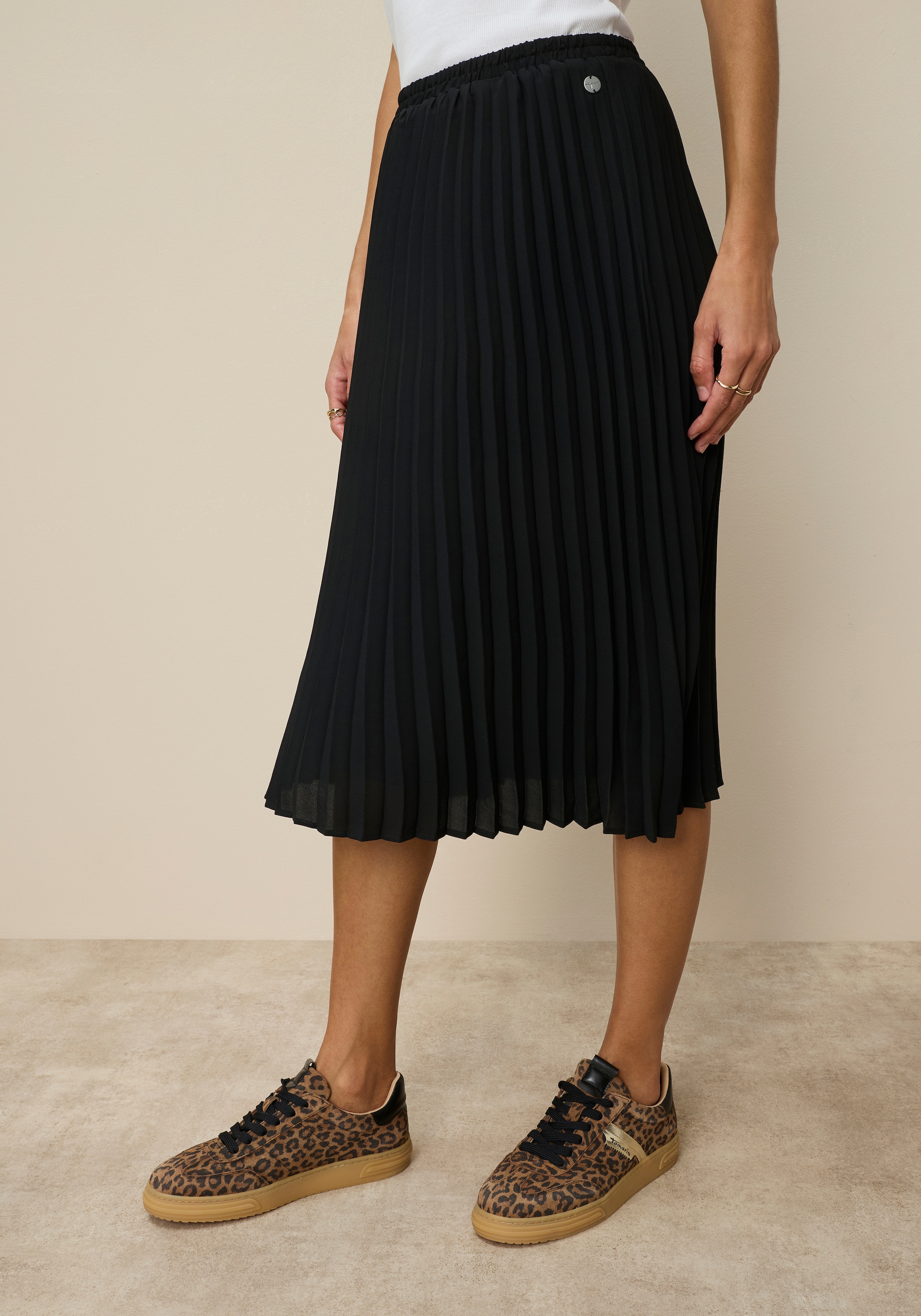 Tamaris Plisseerock mit elastischem Bund günstig online kaufen