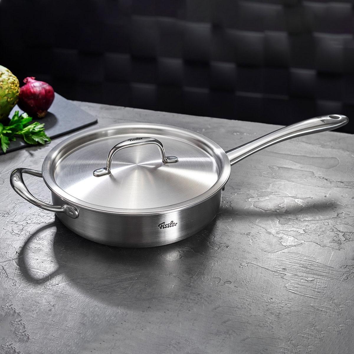 Fissler Bratpfanne »Fissler M5 Pro-Ply®, Edelstahl-Pfanne« Edelstahl 18/10 5-lagiges Mehrschichtmaterial für präzise Temperaturkontrolle