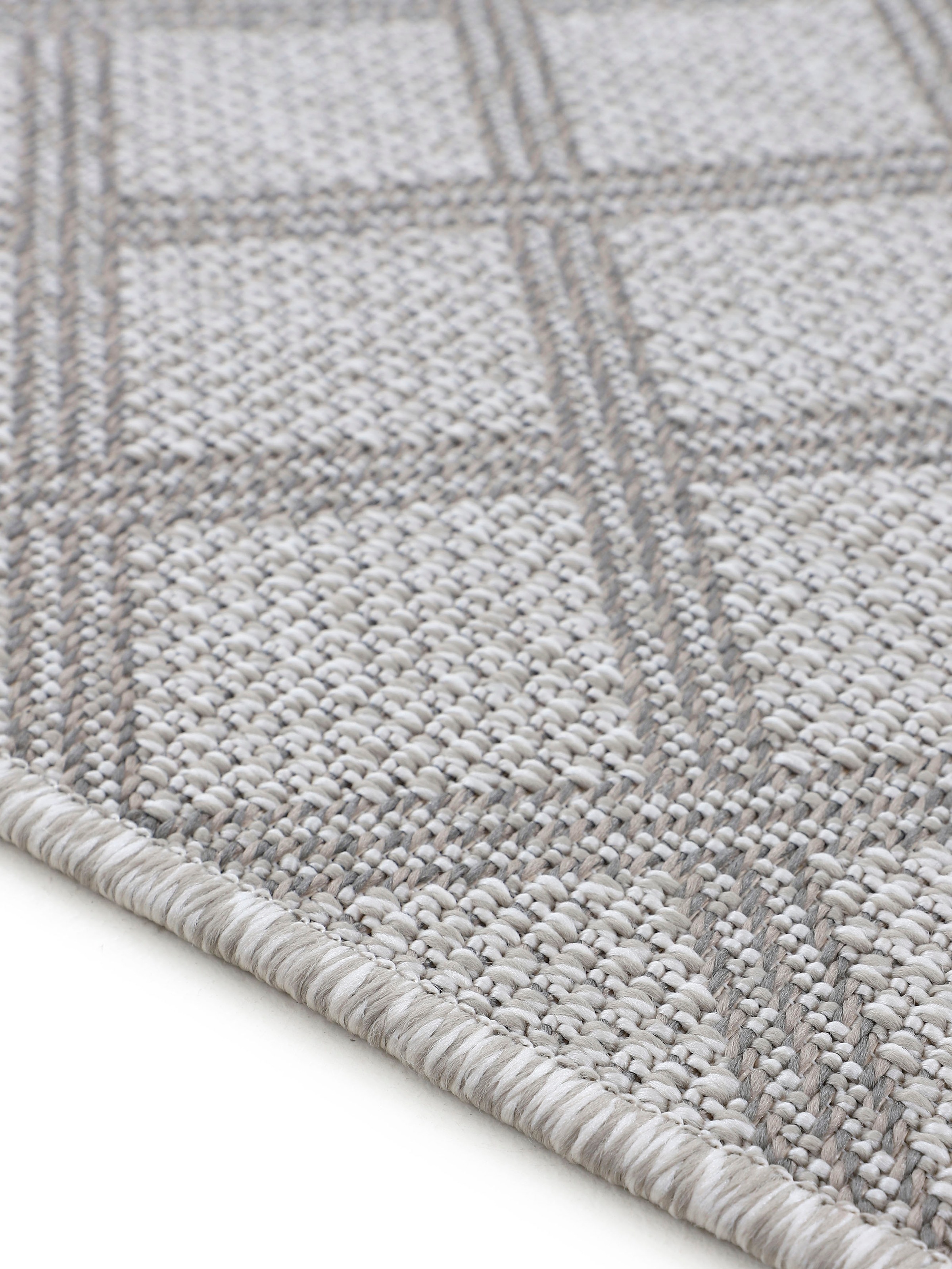 carpetfine Teppich »Boho 104«, rechteckig, 4 mm Höhe, robustes Flachgewebe, Sisal Optik, UV-beständig, Außenbereich